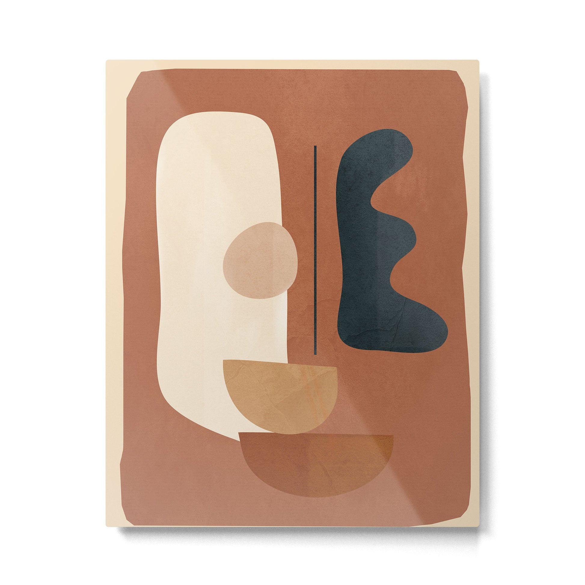 Shape Curve 30 Metal Print | TeksDecor