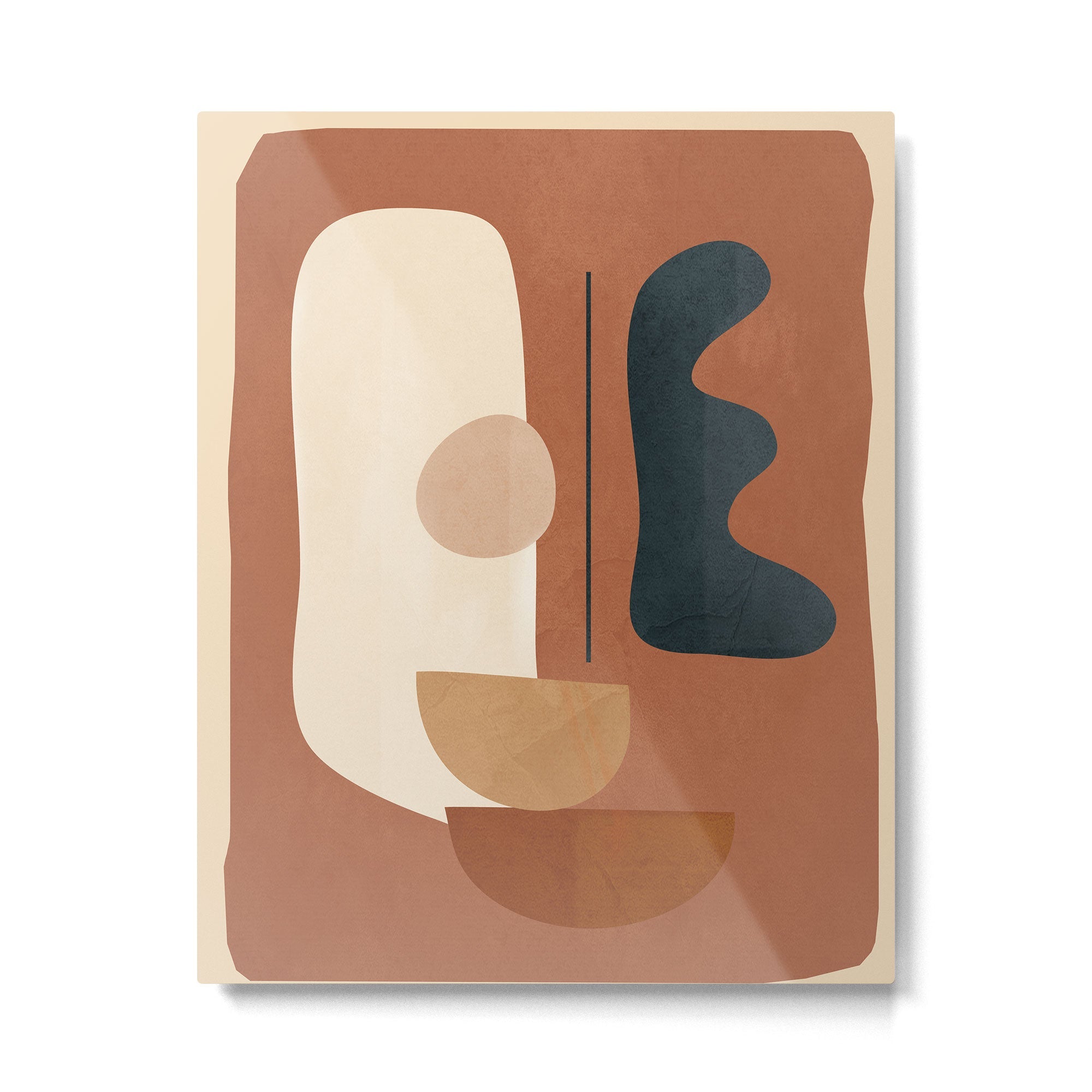 Shape Curve 30 Metal Print | TeksDecor