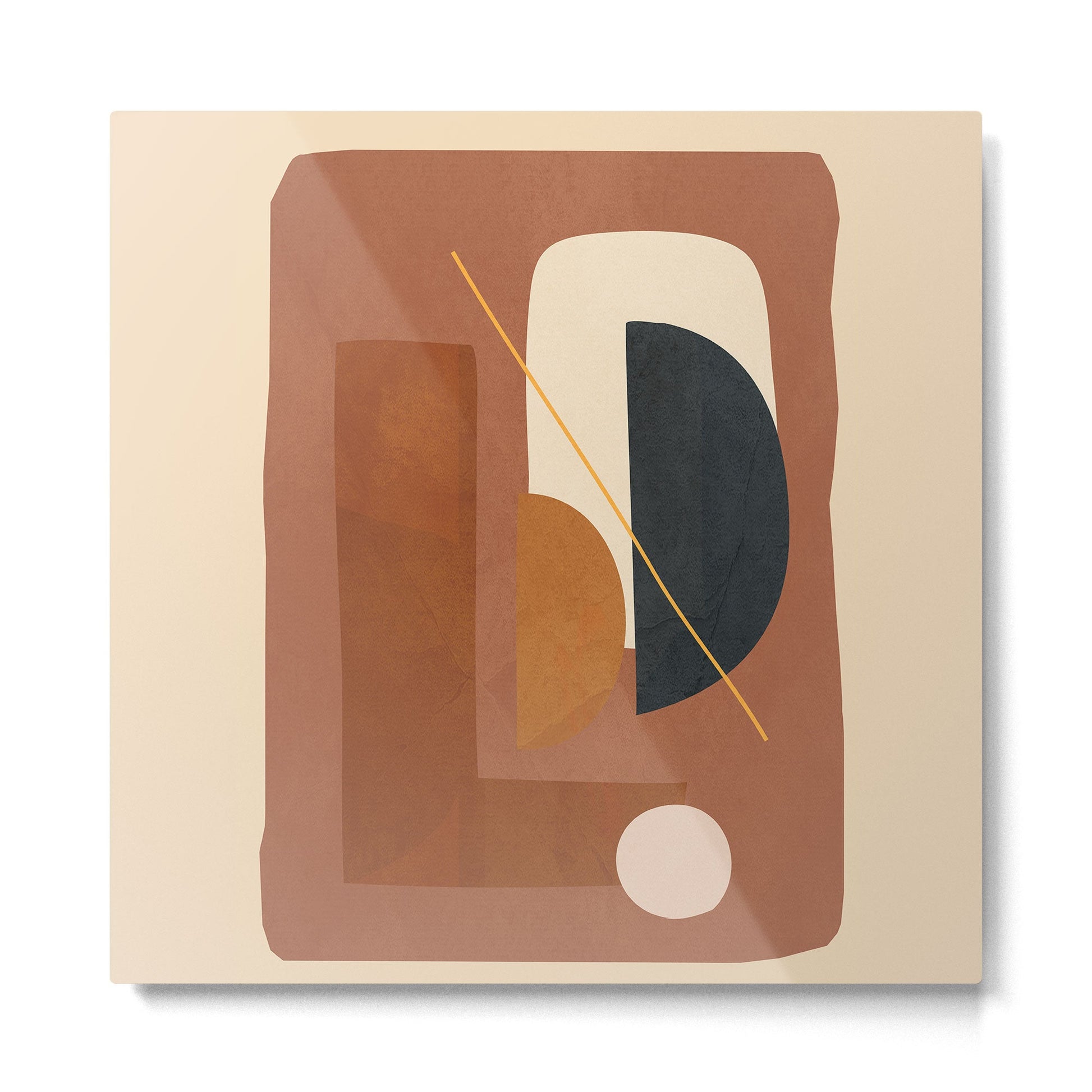 Shape Curve 31 Metal Print | TeksDecor