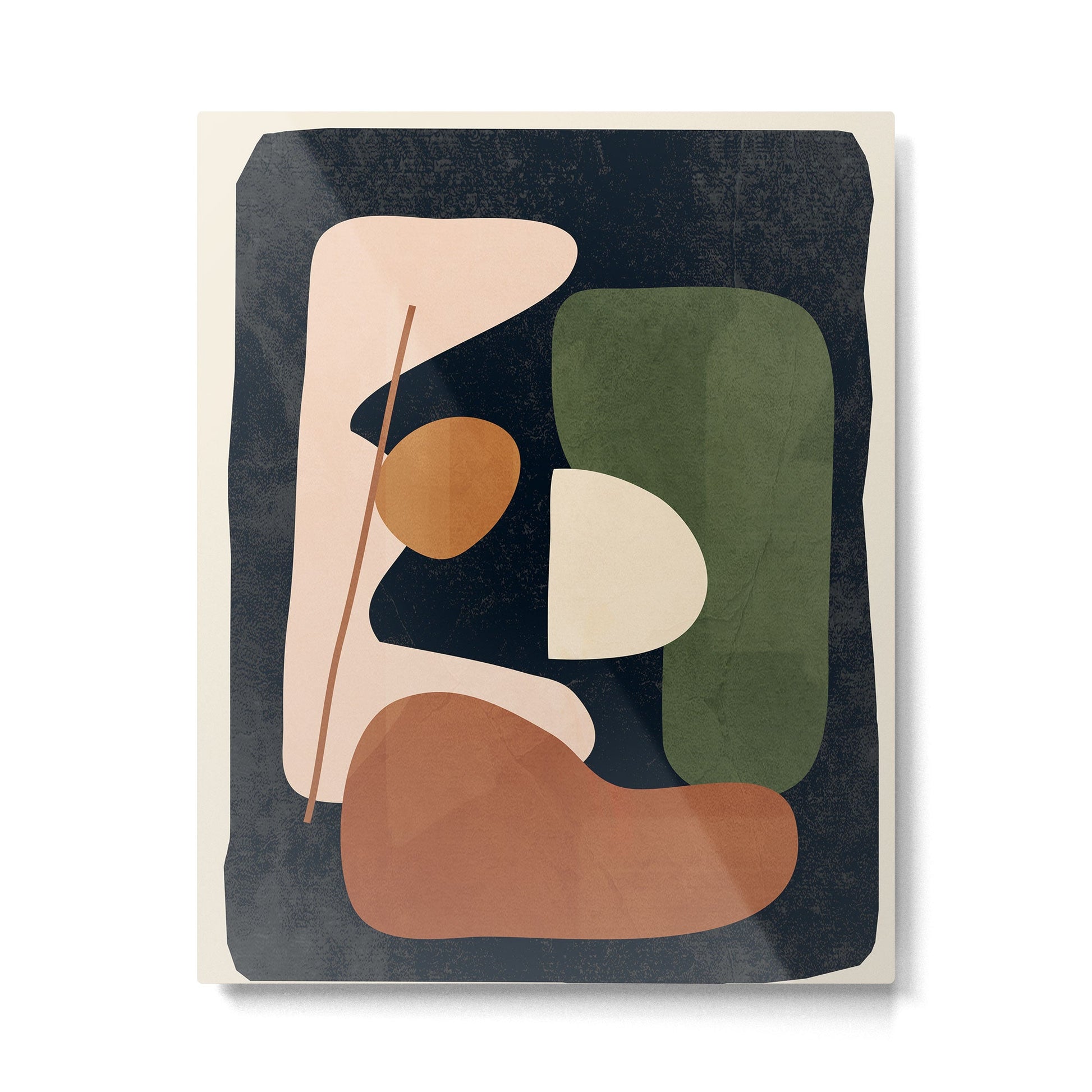 Shape Curve 4 Metal Print | TeksDecor