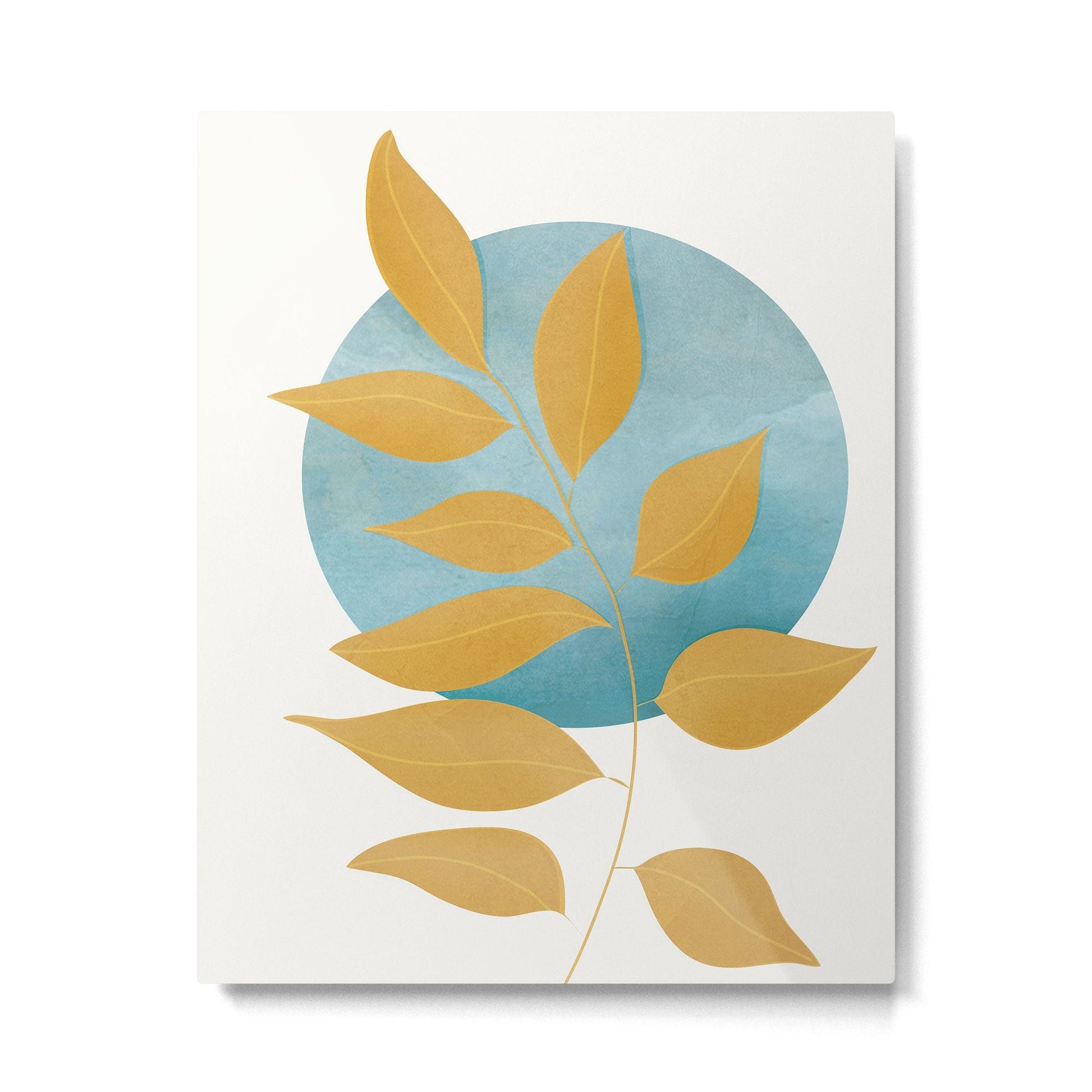 Soft Abstract Shapes 07 Metal Print | TeksDecor