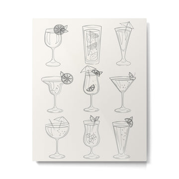 Summer Cocktails 10 Metal Print | TeksDecor