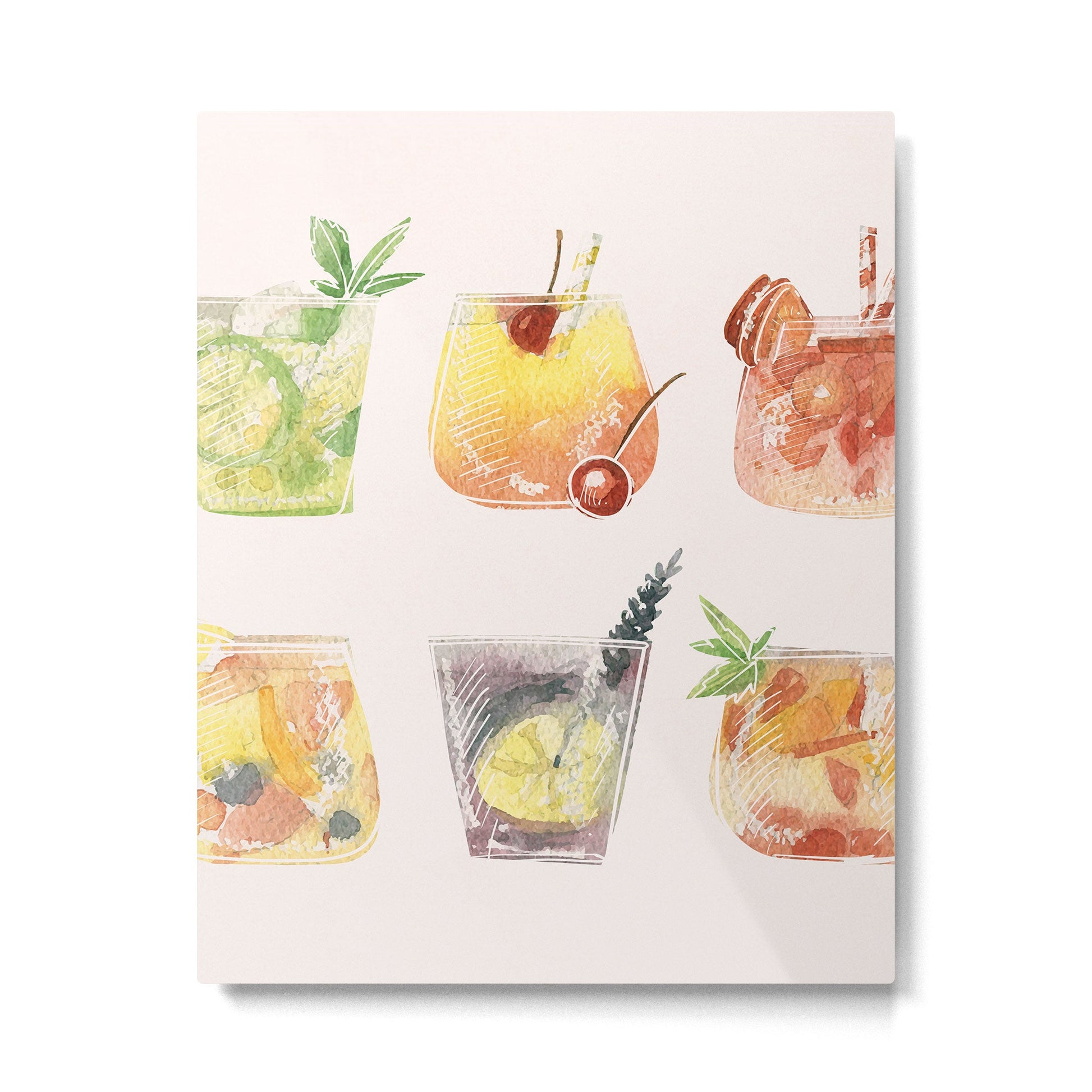 Summer Cocktails 11 Metal Print | TeksDecor