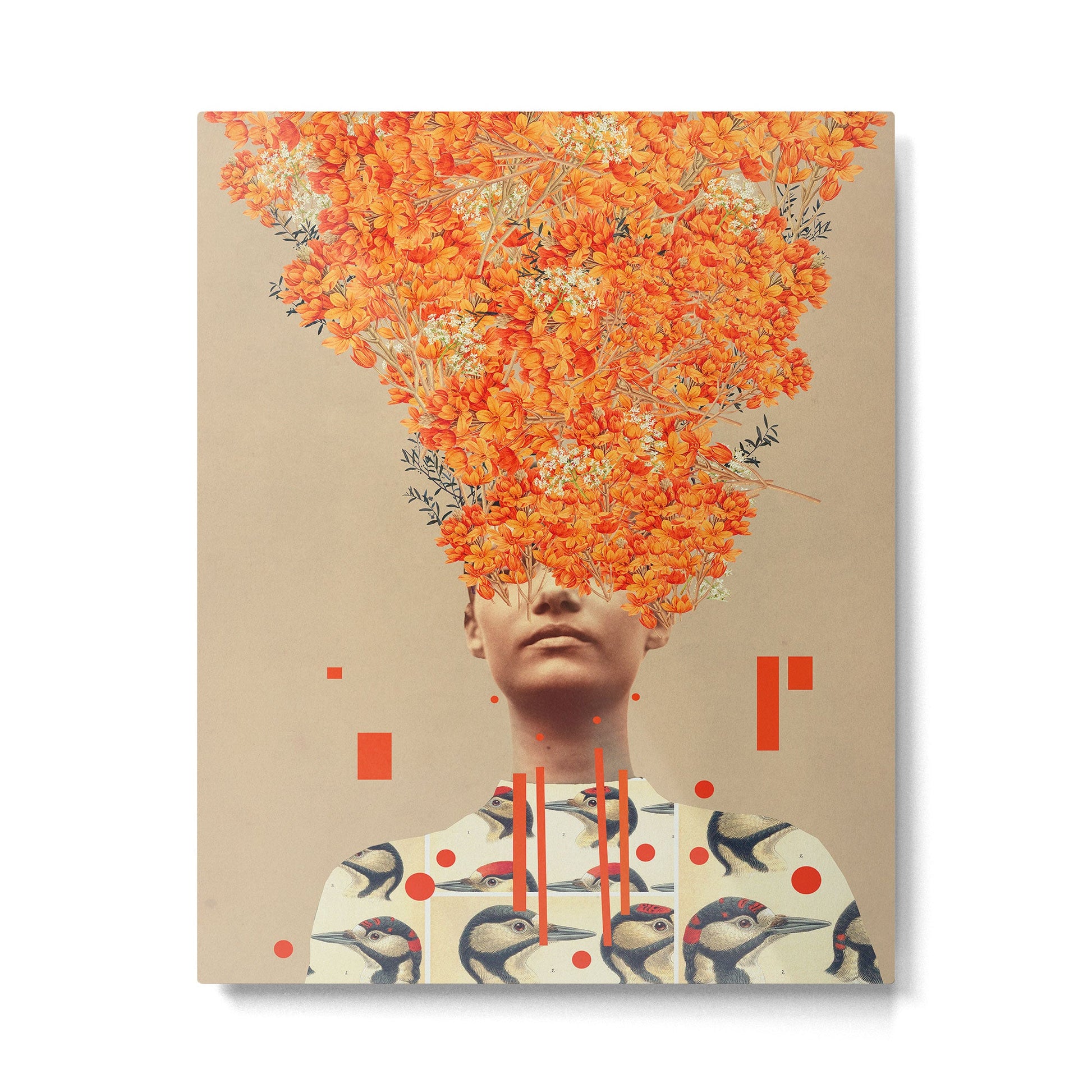 Bird Flight in Autumn Metal Print | TeksDecor