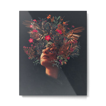 Kissing Rosa Metal Print | TeksDecor
