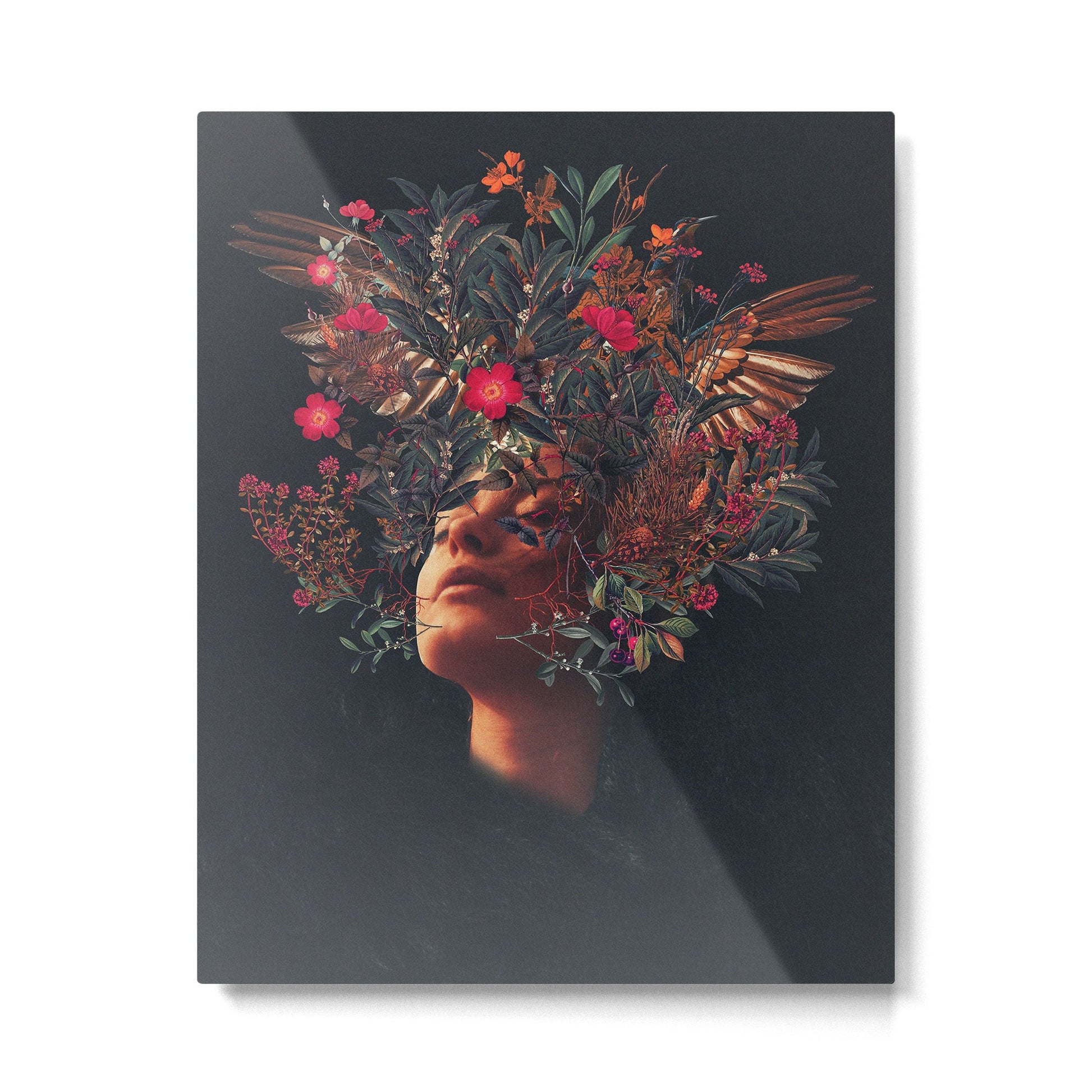 Kissing Rosa Metal Print | TeksDecor