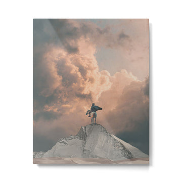 Lone Wayfarer Metal Print | TeksDecor