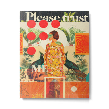 Please Trust Me Metal Print | TeksDecor