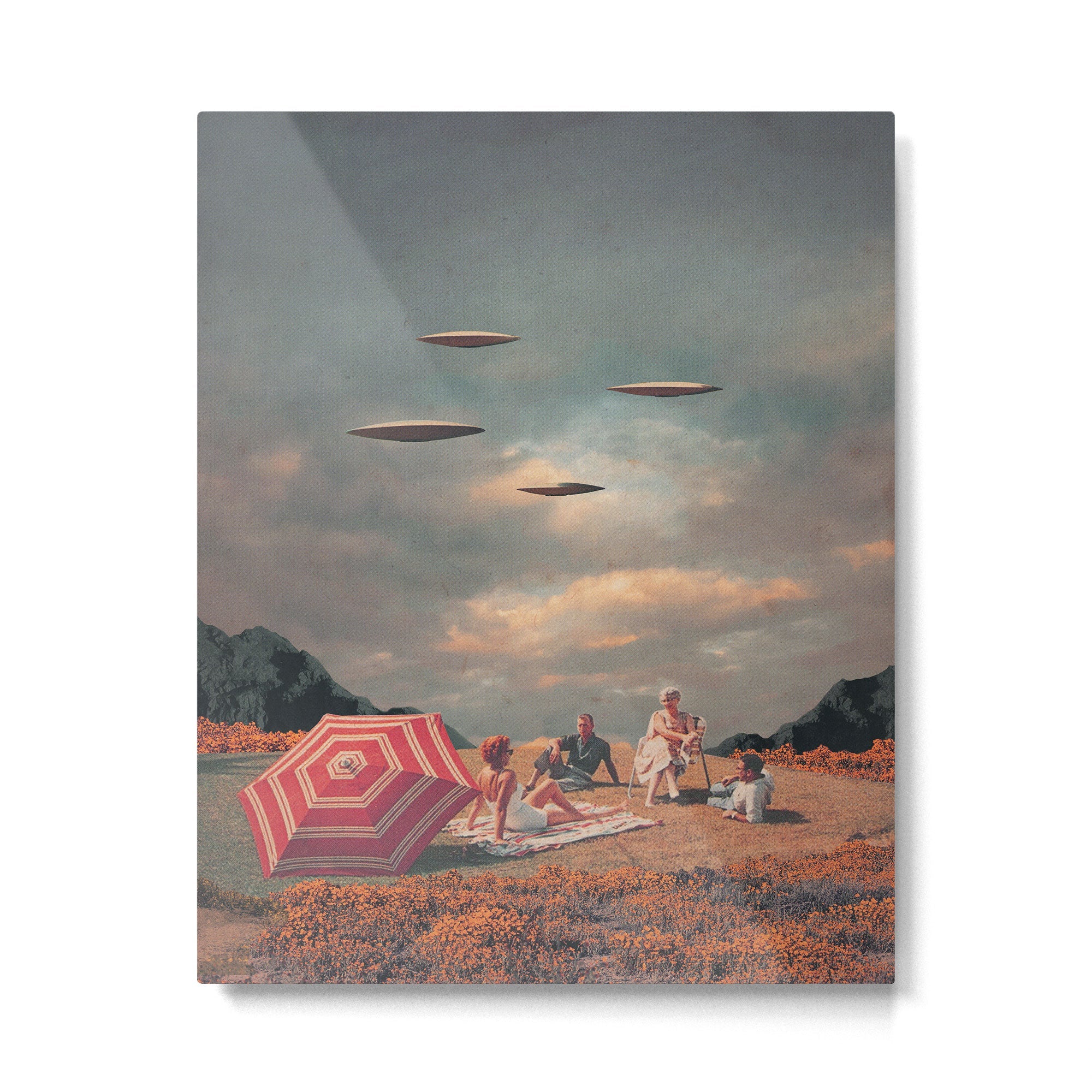 Pretend They Never Came Metal Print | TeksDecor