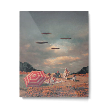 Pretend They Never Came Metal Print | TeksDecor