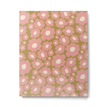 70???s Retro Floral  Metal Print | TeksDecor