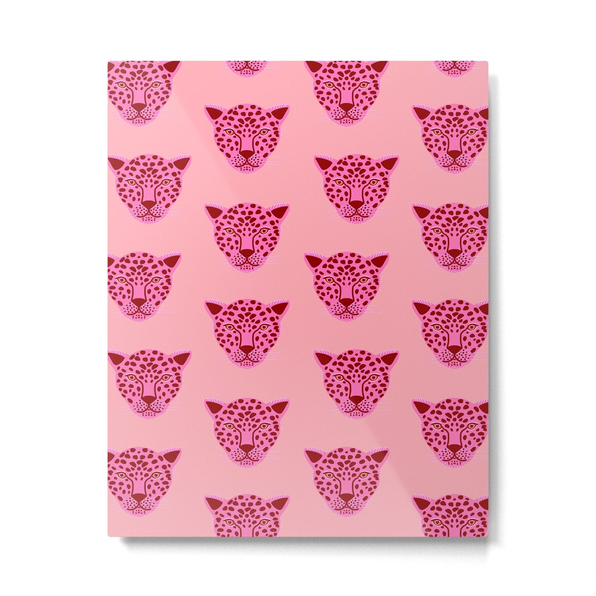 Cheetah -Animal Print Pink Metal Print | TeksDecor