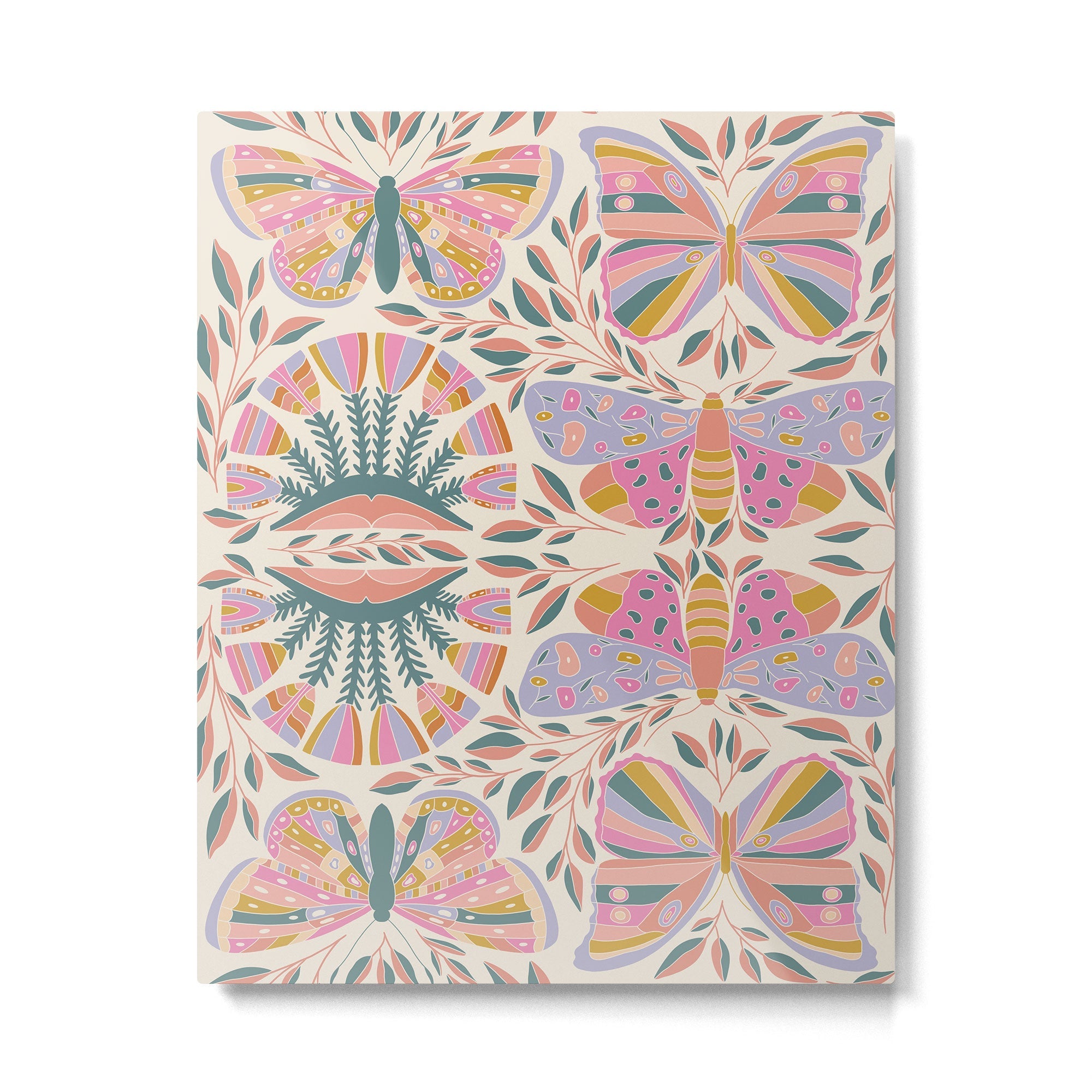 Colorful Butterflies - Art Print Metal Print | TeksDecor