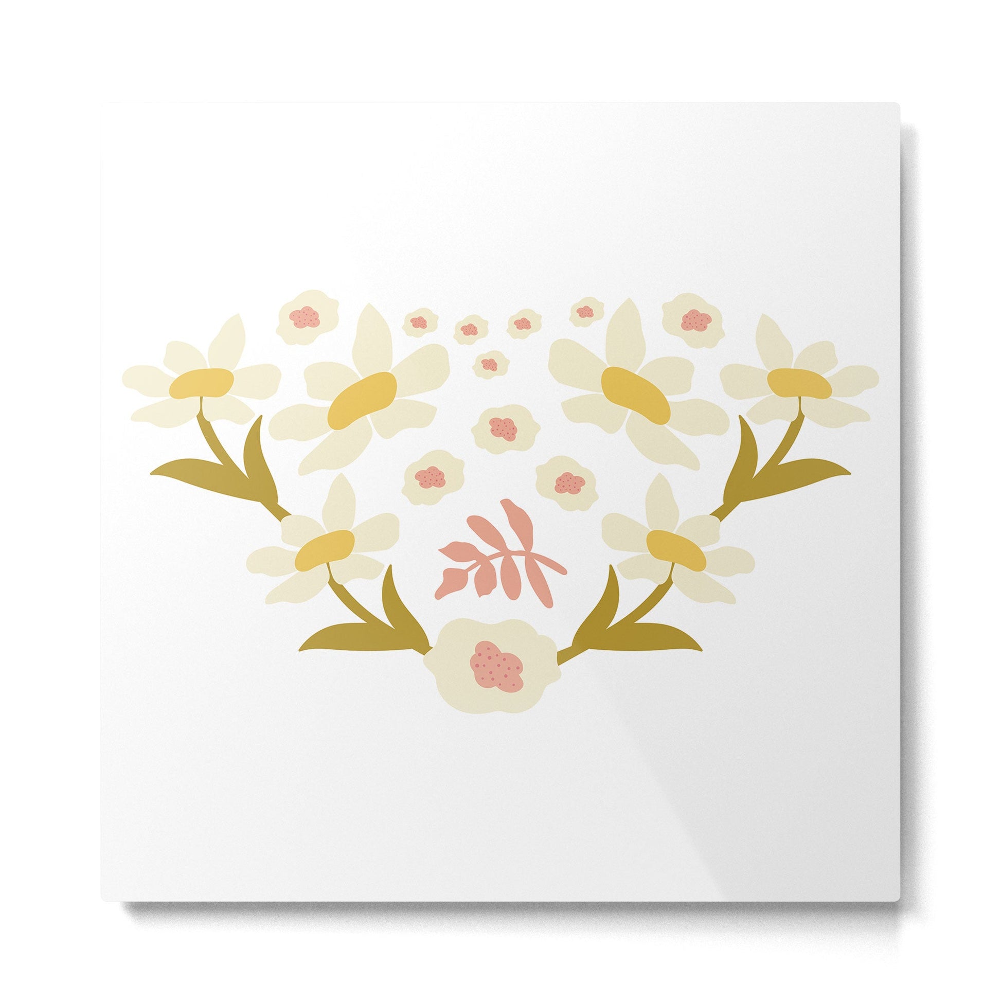 Fall Floral  Metal Print | TeksDecor