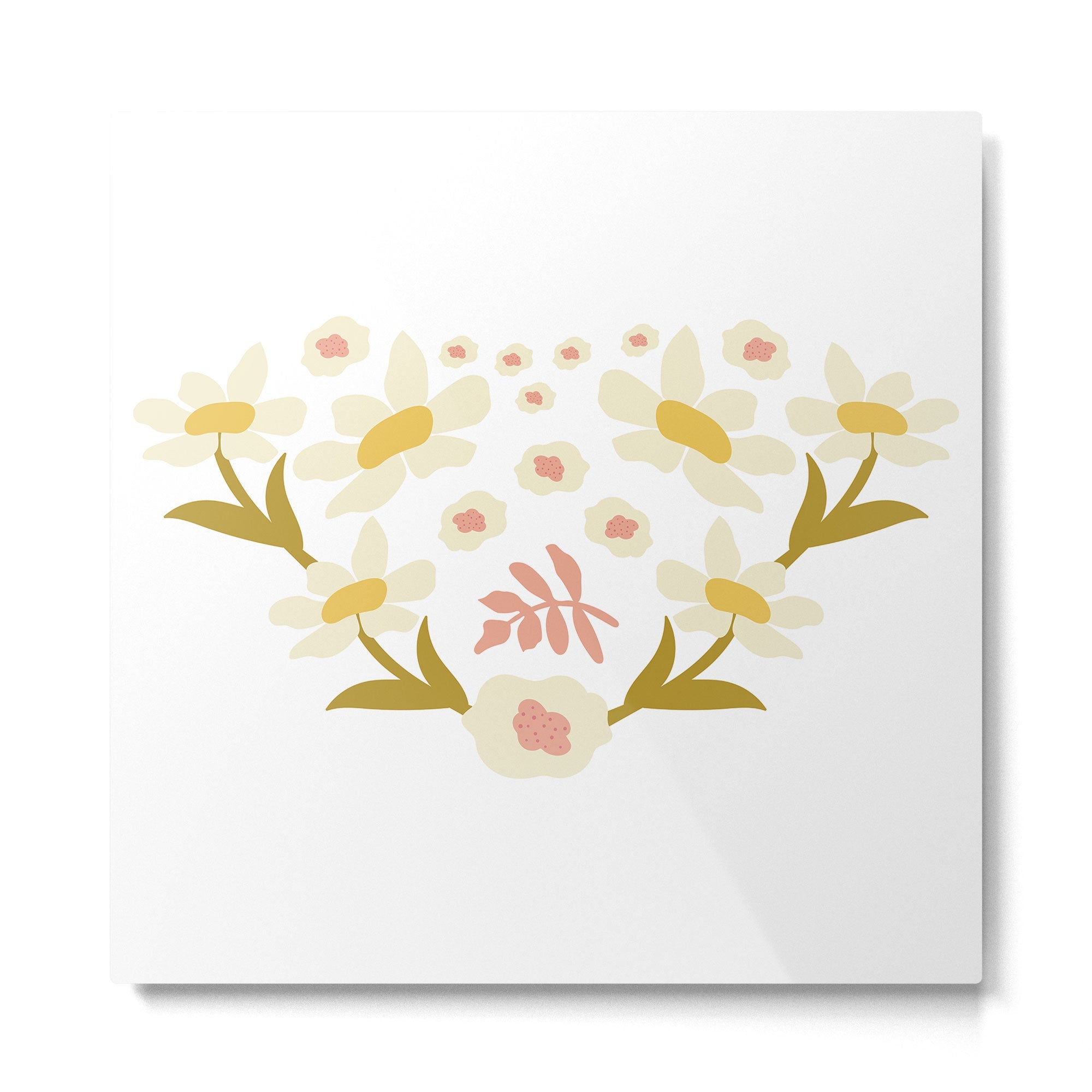 Fall Floral  Metal Print | TeksDecor