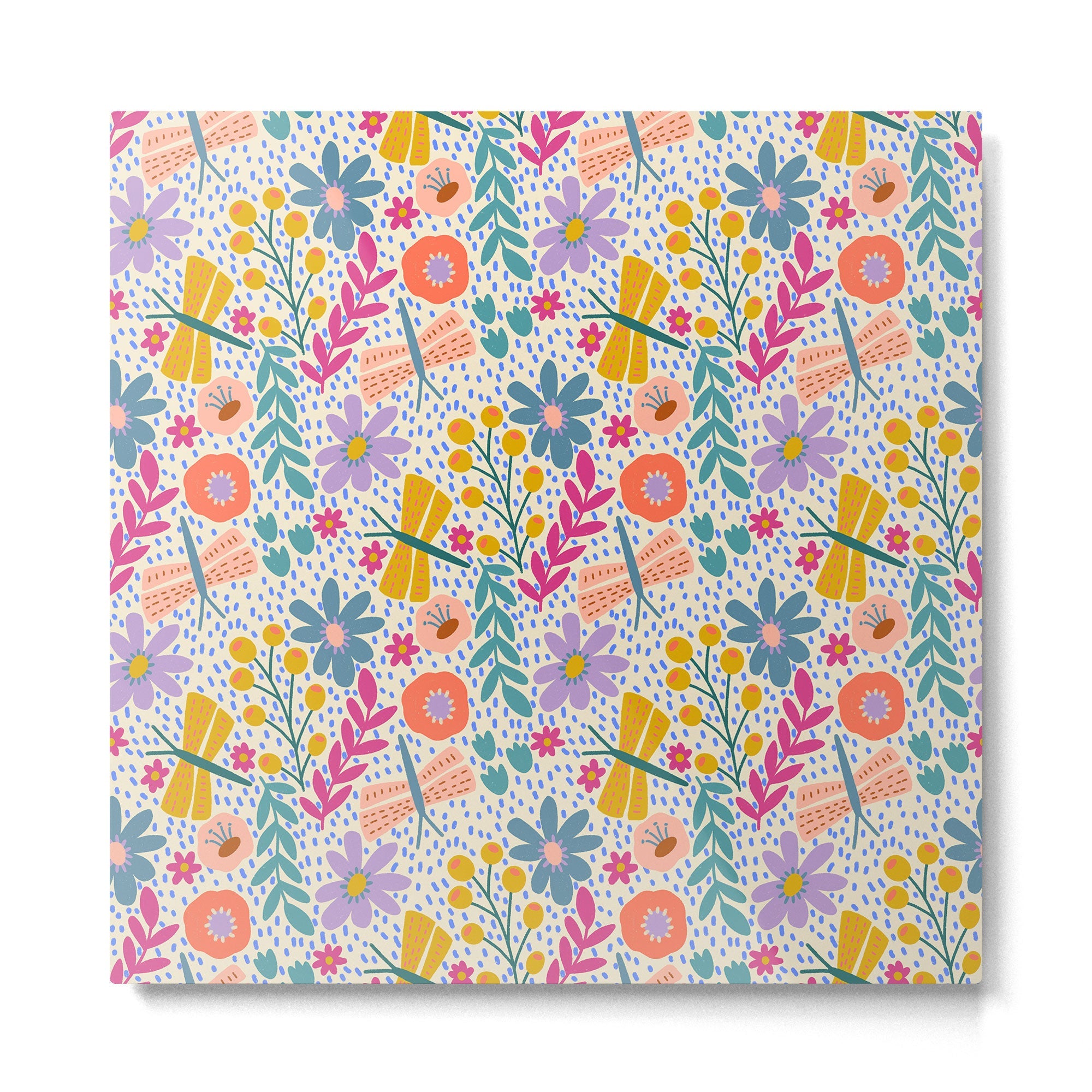 Happy Bloom Metal Print | TeksDecor