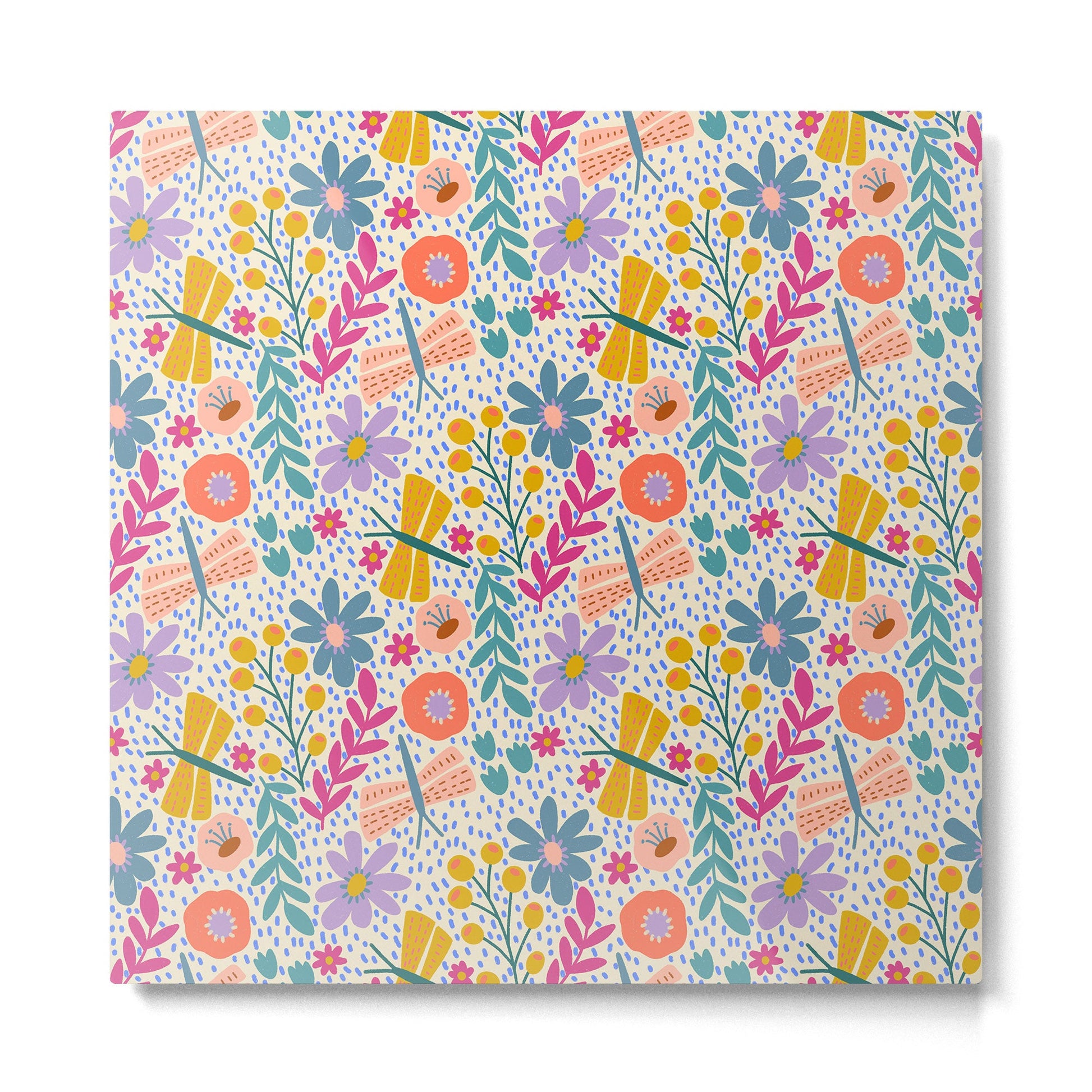 Happy Bloom Metal Print | TeksDecor