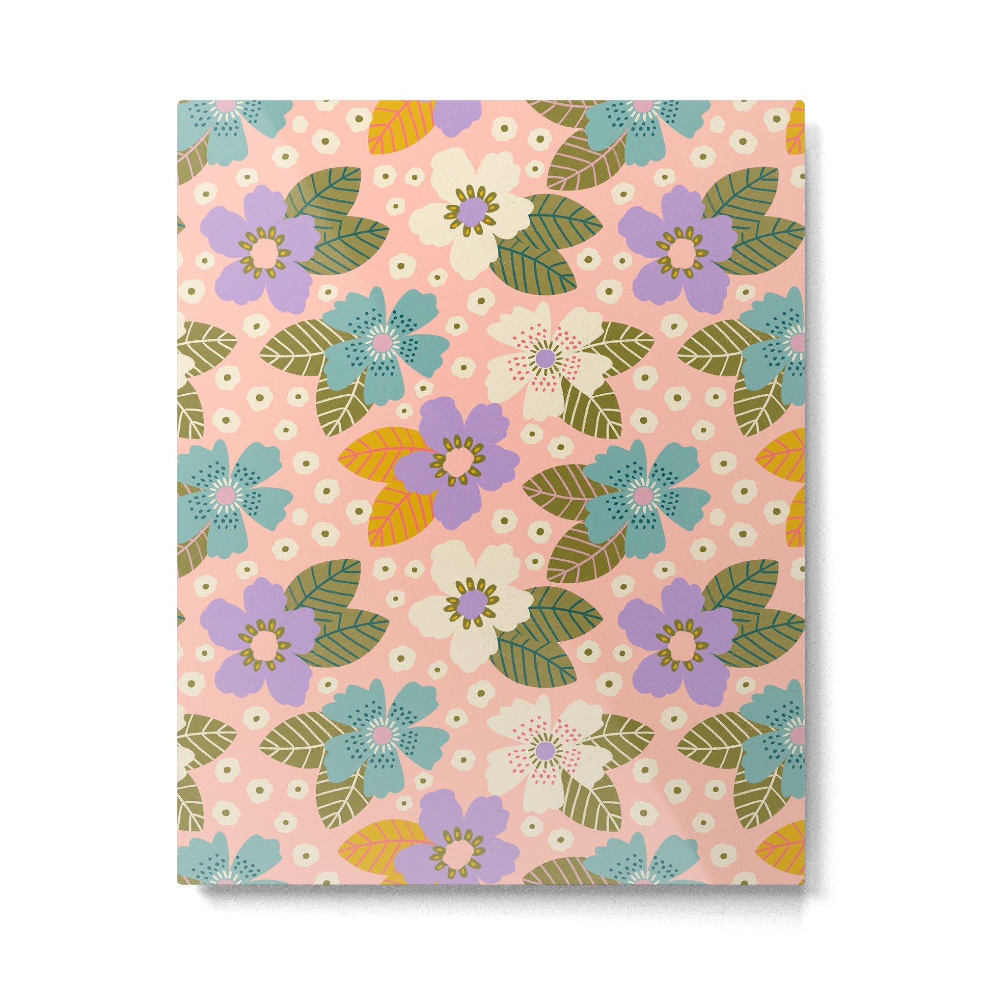 Joyful Bloom - Peach Metal Print | TeksDecor
