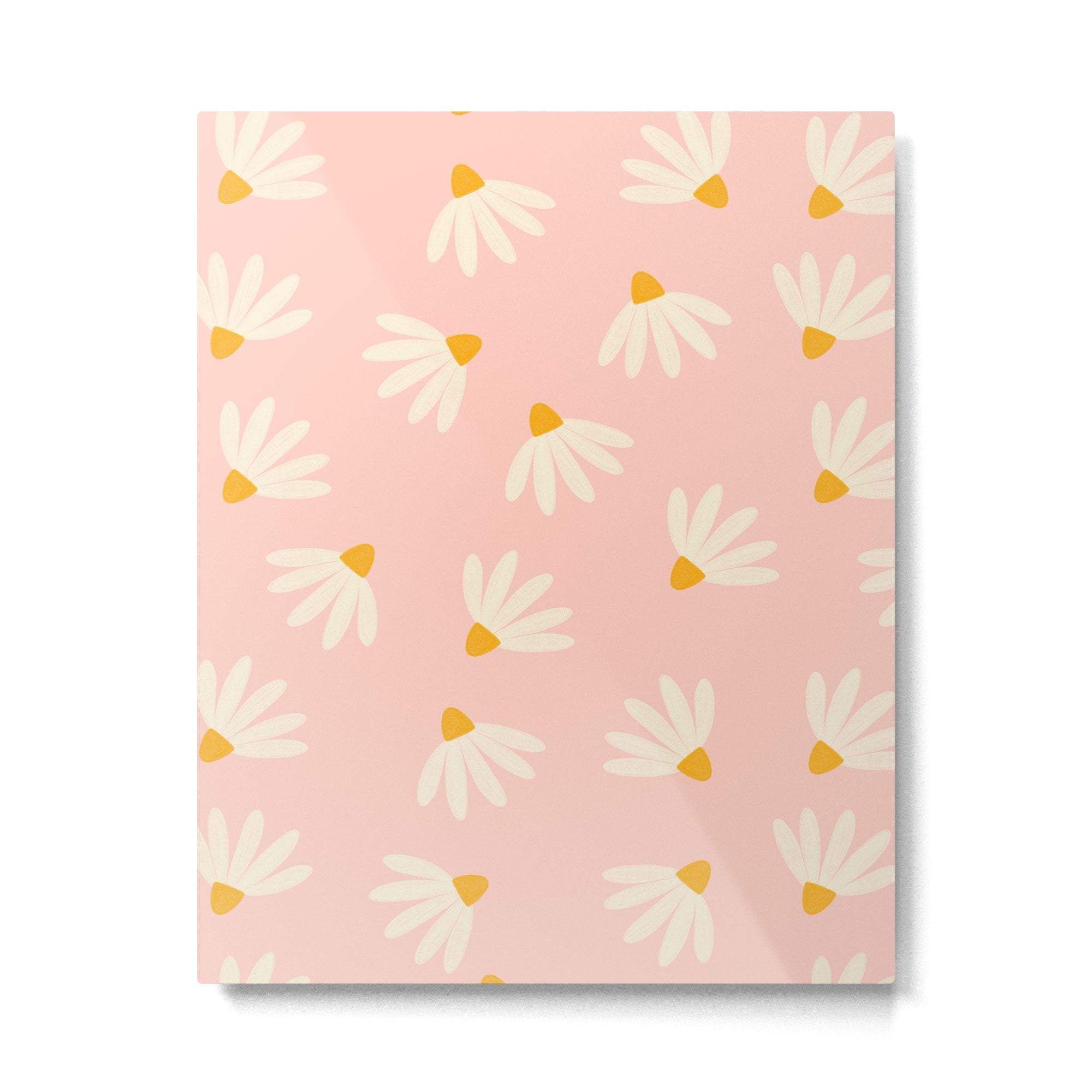 Oh! Daisy - Salmon  Metal Print | TeksDecor