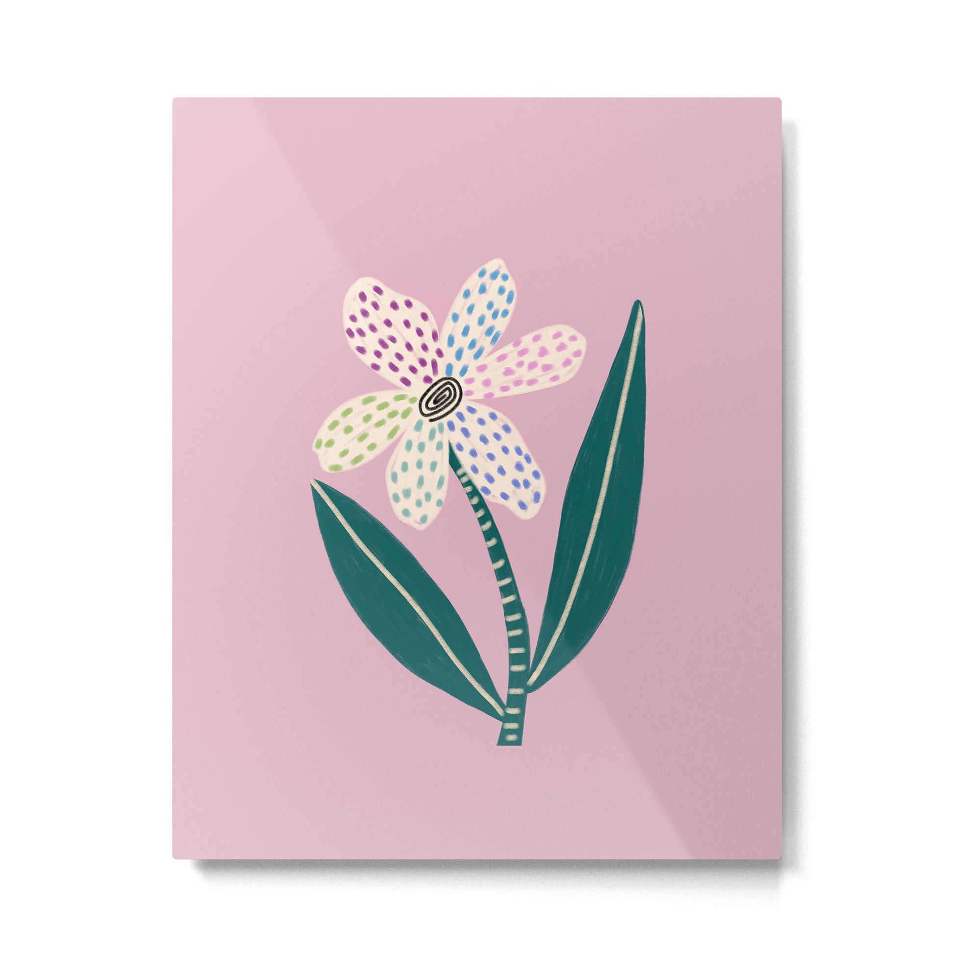 Single Flower Metal Print | TeksDecor