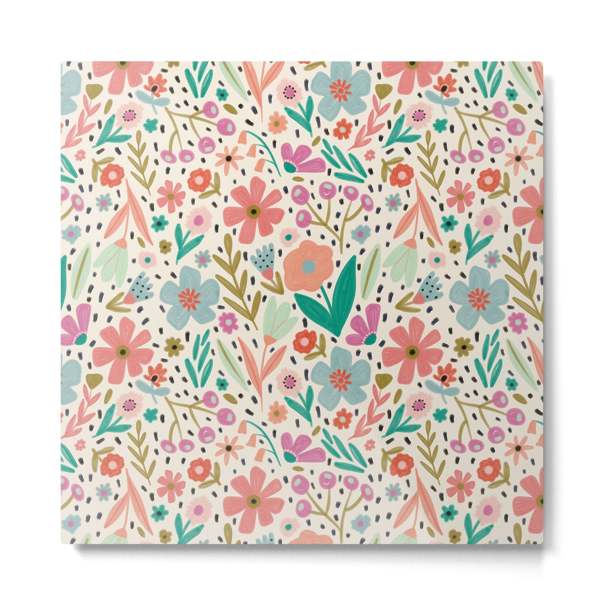 Spring Flower - Modern Floral Metal Print | TeksDecor