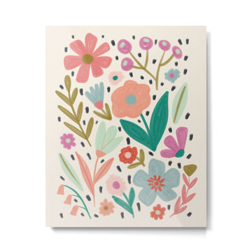 Spring Flower - Modern Floral Metal Print | TeksDecor