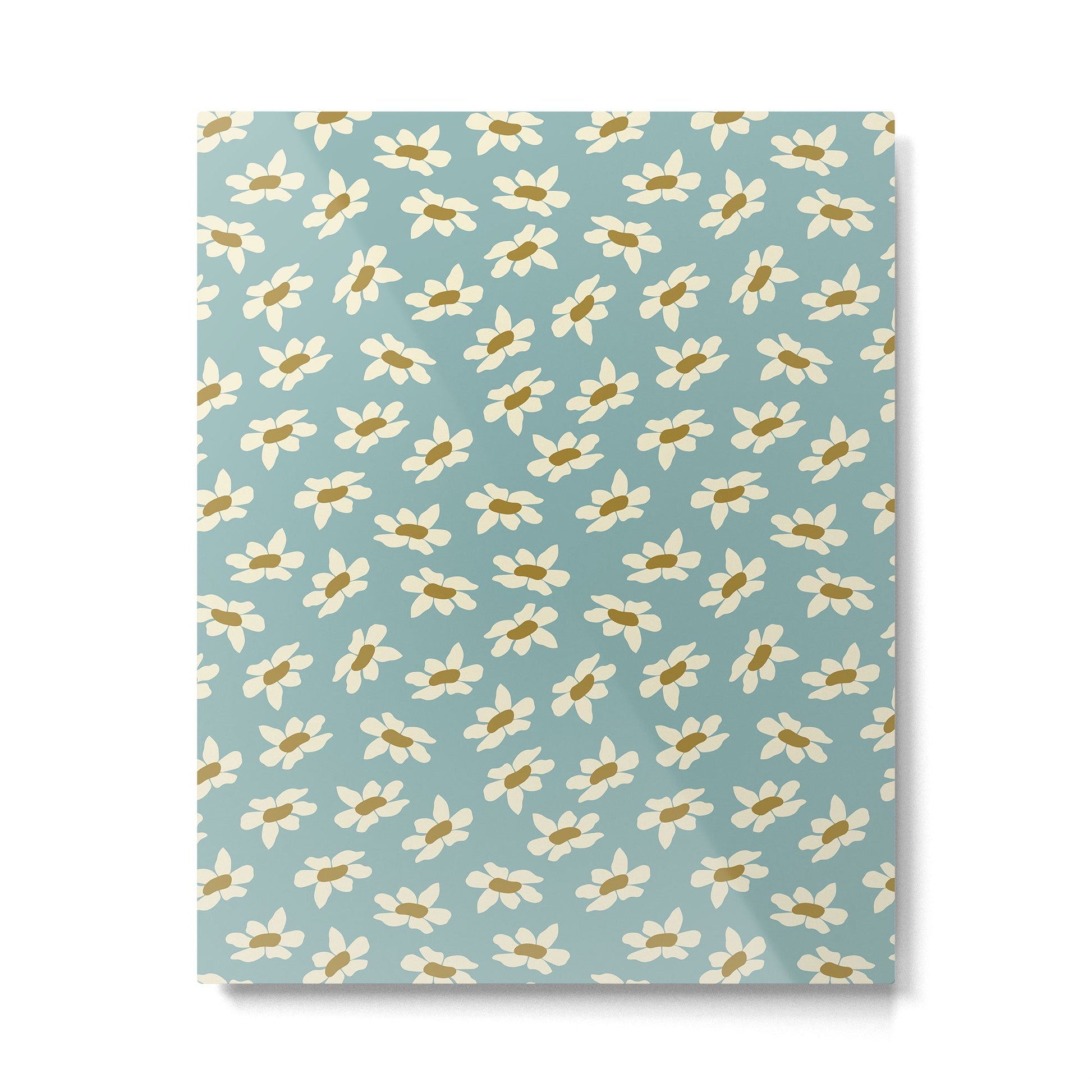 Sweet Daisy Blue  Metal Print | TeksDecor