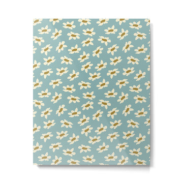 Sweet Daisy Blue  Metal Print | TeksDecor