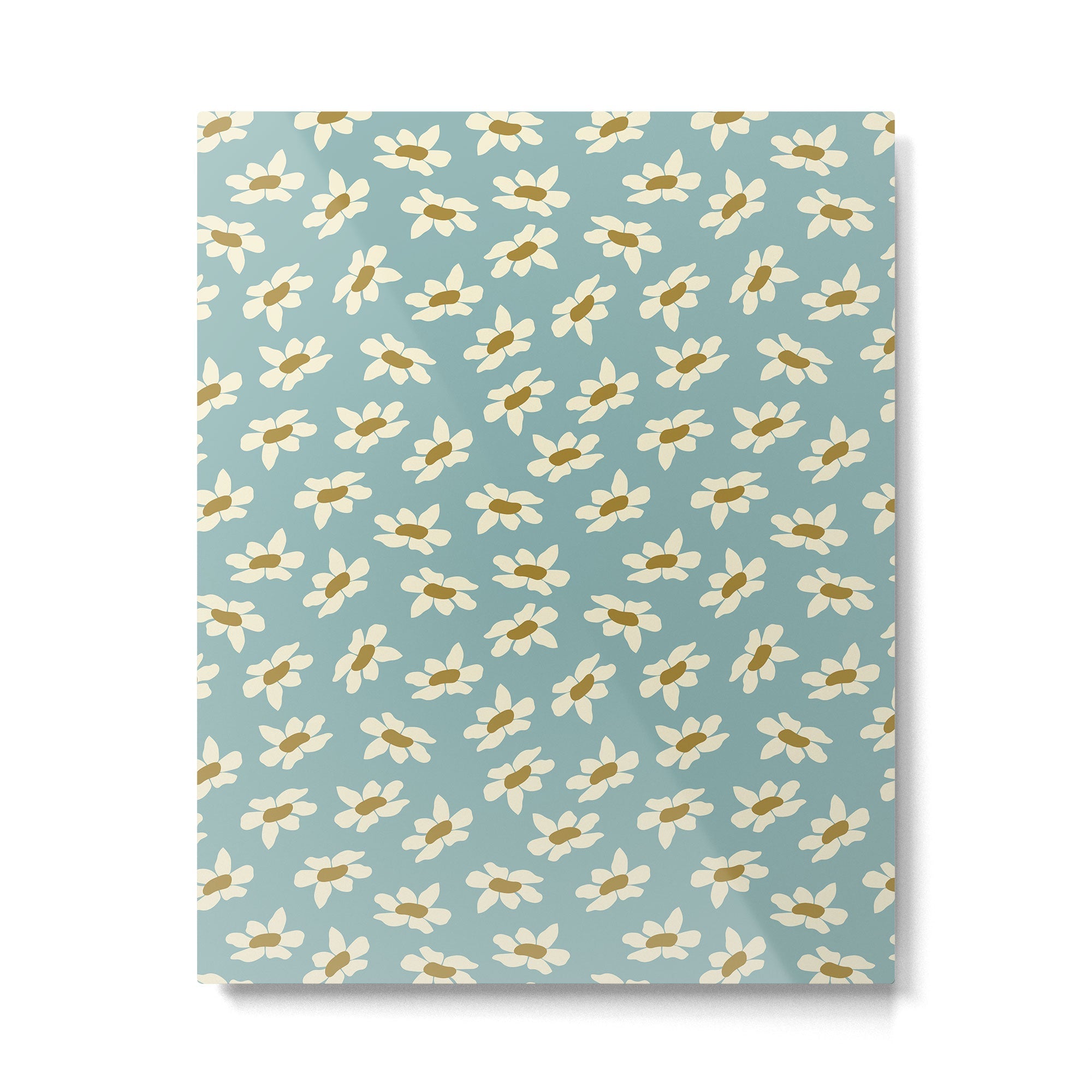 Sweet Daisy Blue  Metal Print | TeksDecor