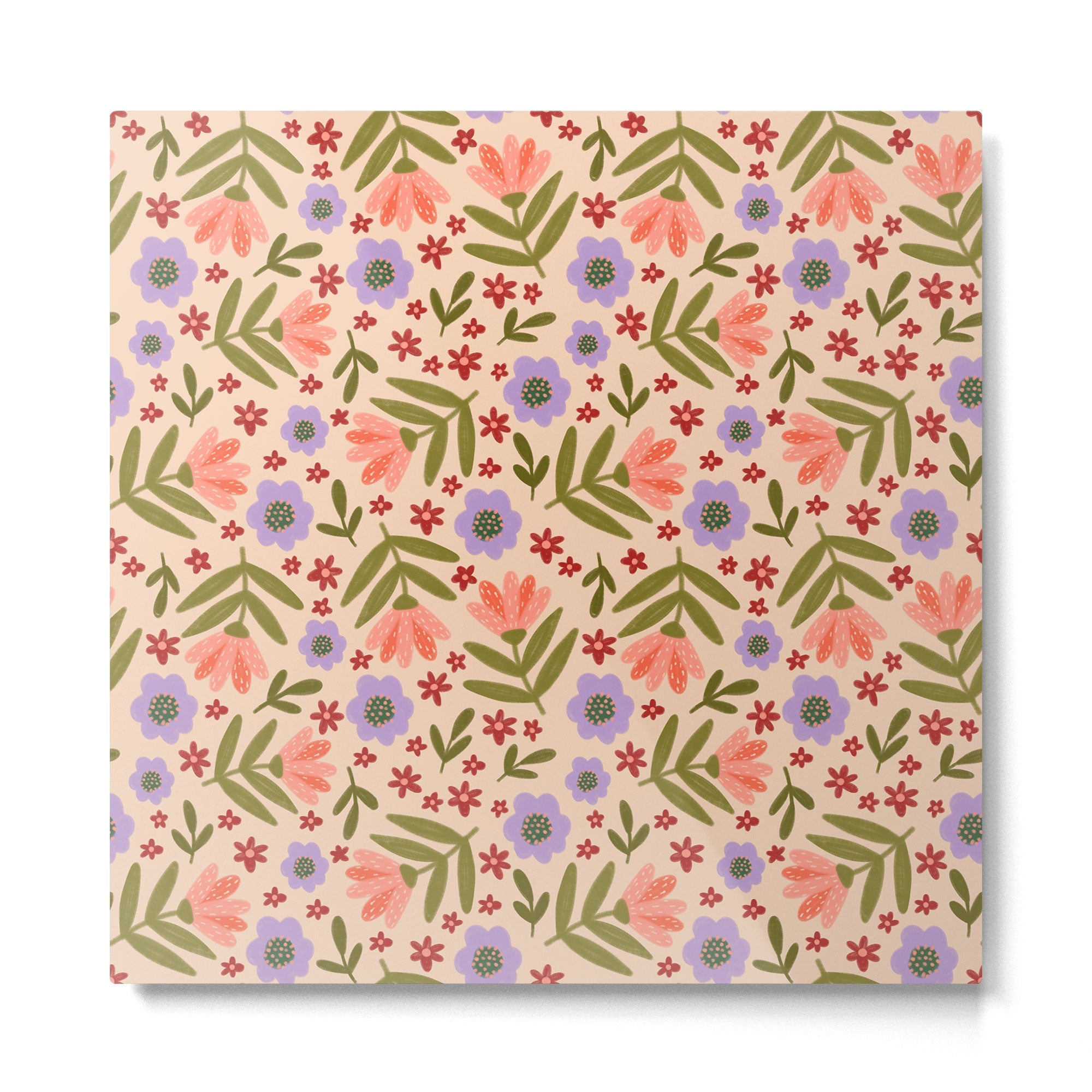 Sweet Floral  Metal Print | TeksDecor