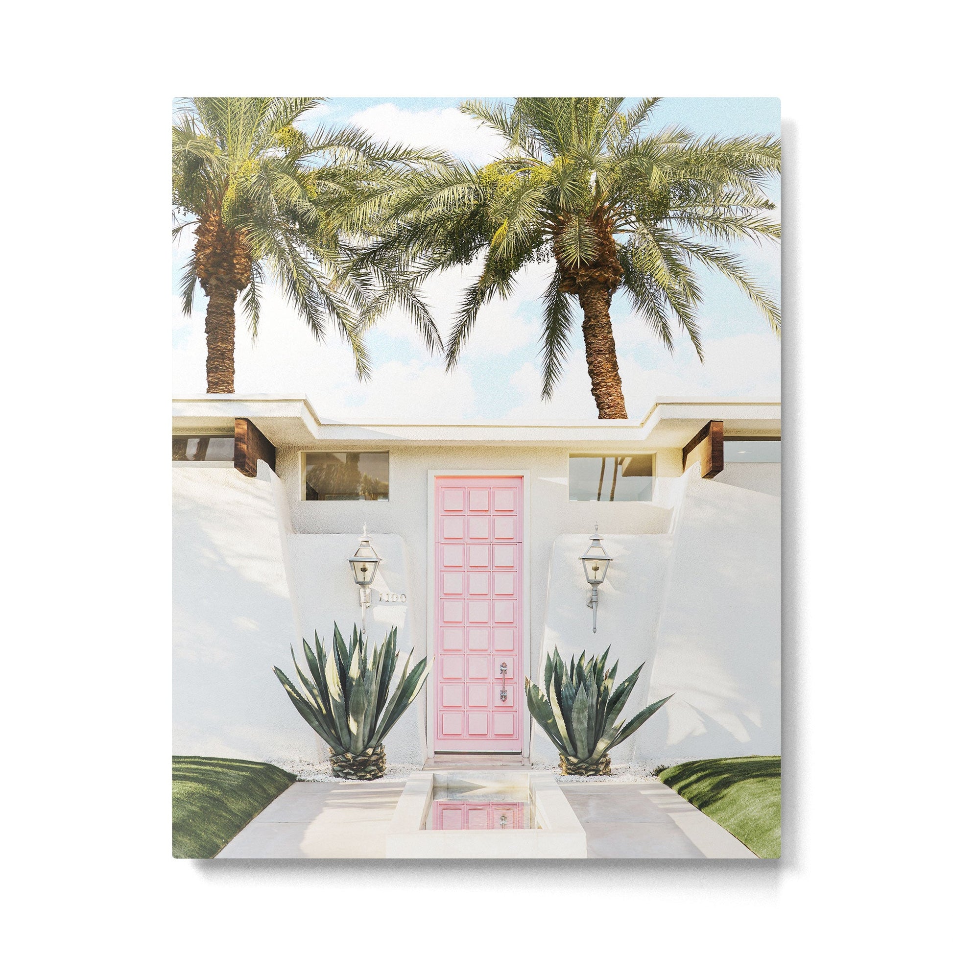 Palm Springs House Metal Print | TeksDecor