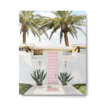 Palm Springs House Metal Print | TeksDecor
