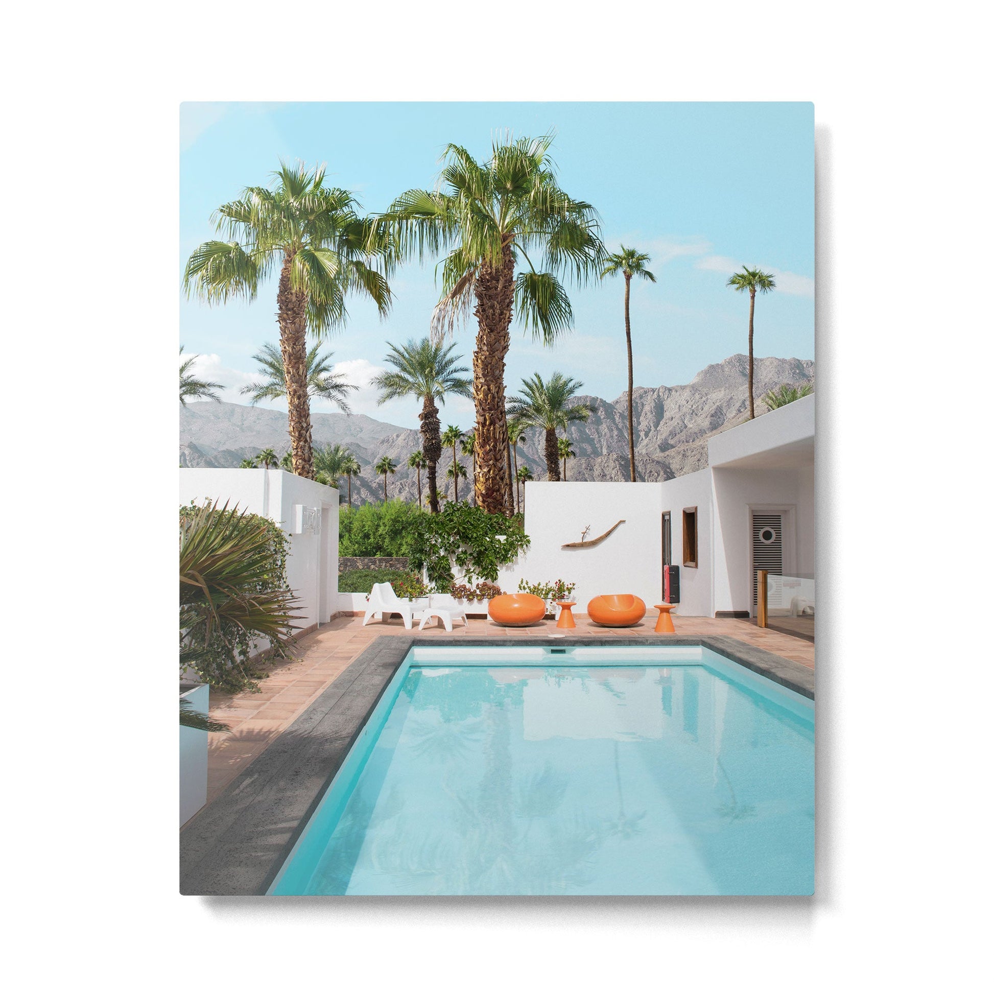 Palm Springs Mood Metal Print | TeksDecor