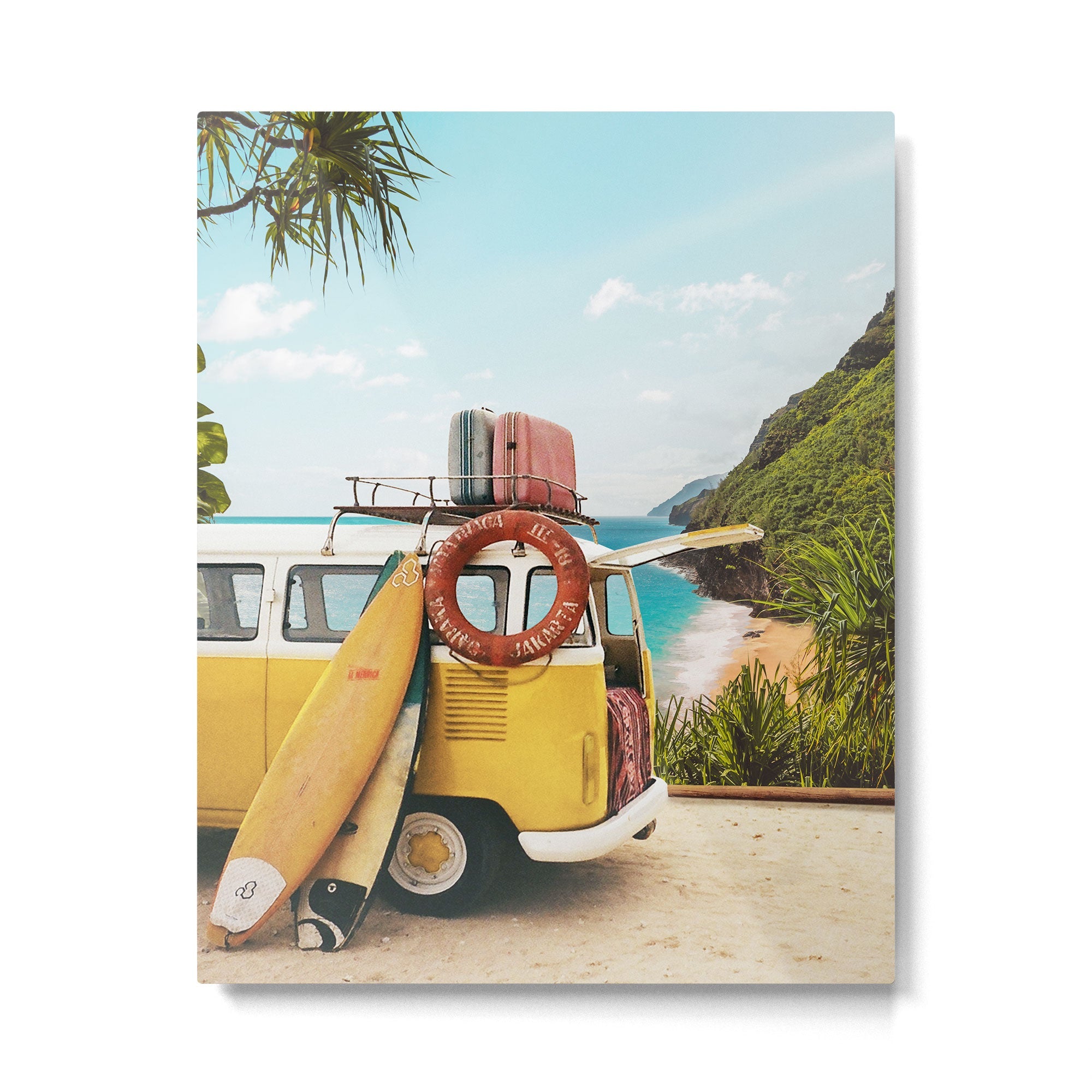 Surf Trip Metal Print | TeksDecor