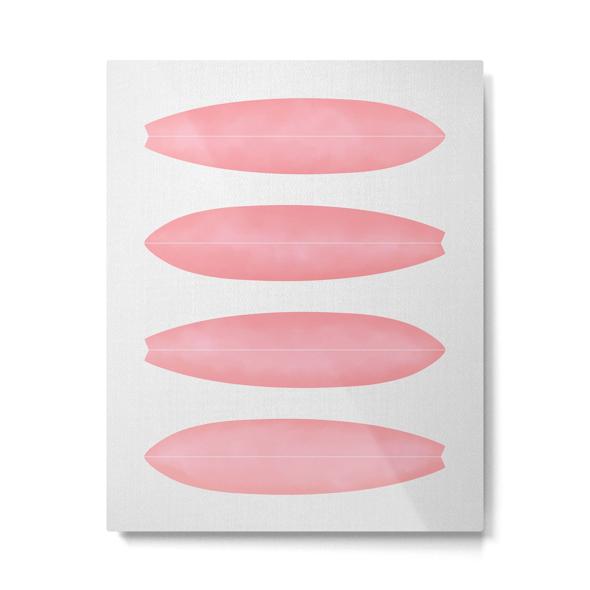 Surfboards in Pink Metal Print | TeksDecor