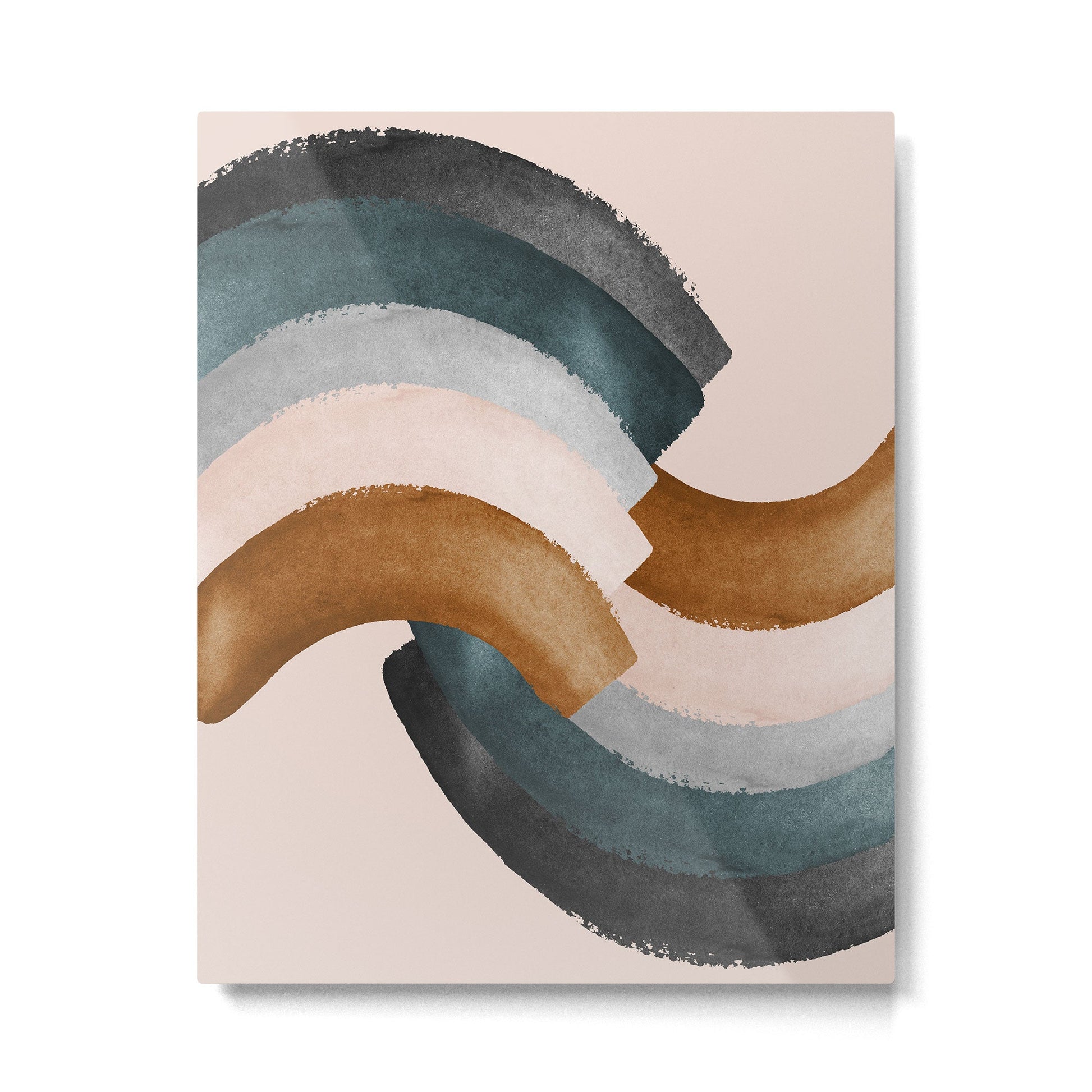Brushstroke rainbows Metal Print | TeksDecor