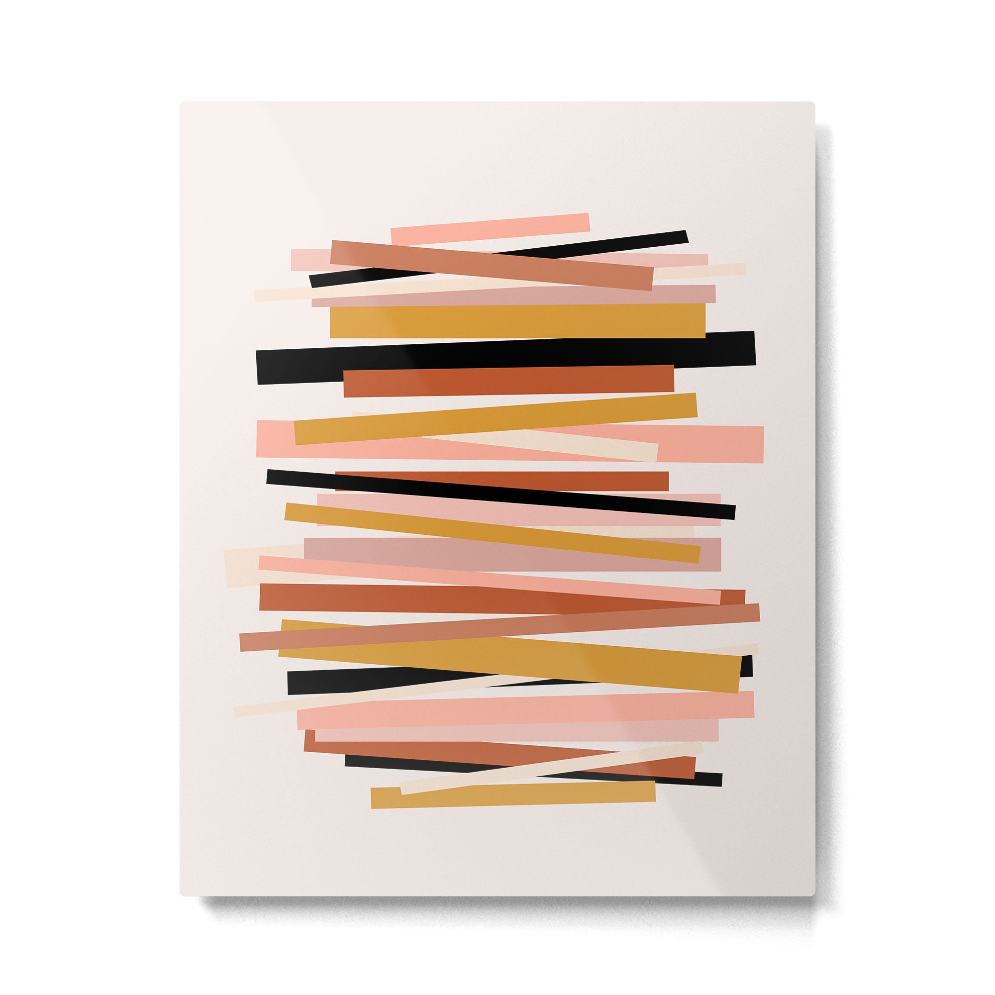 Linear stack Metal Print | TeksDecor