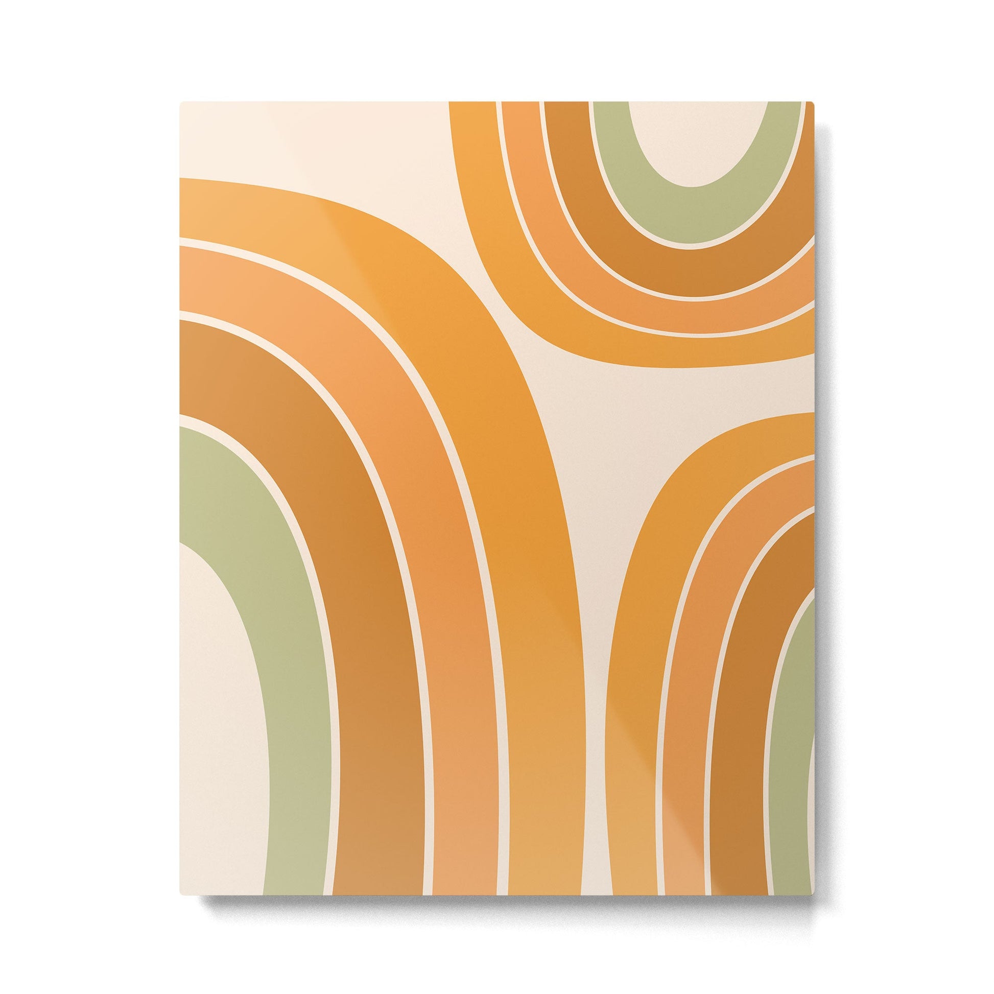 Mid Century Mod arcs Metal Print | TeksDecor