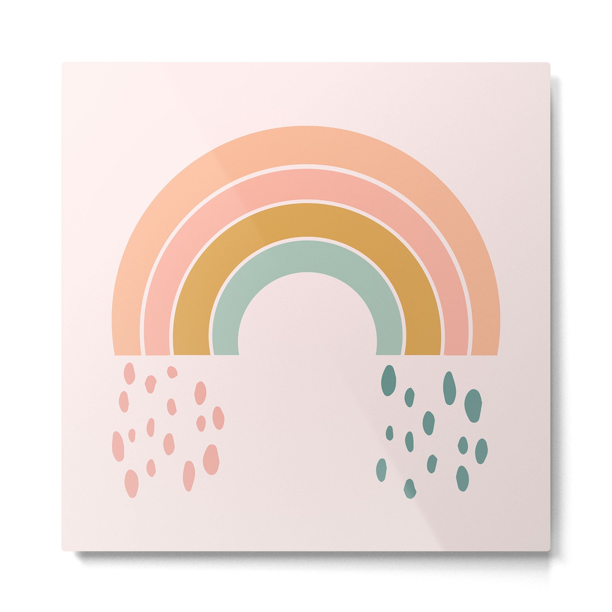 No Rain No Rainbow Metal Print | TeksDecor