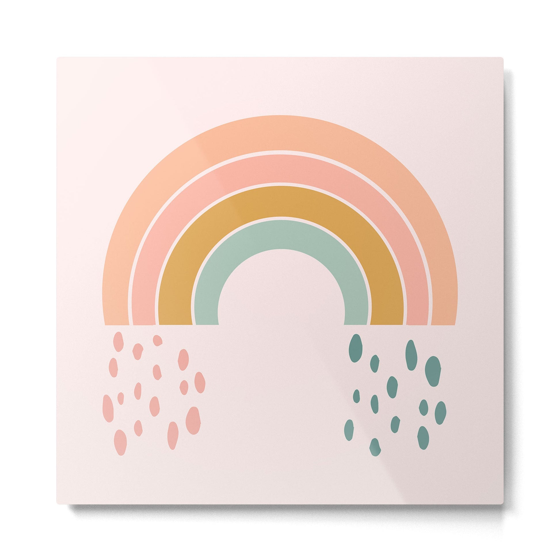 No Rain No Rainbow Metal Print | TeksDecor