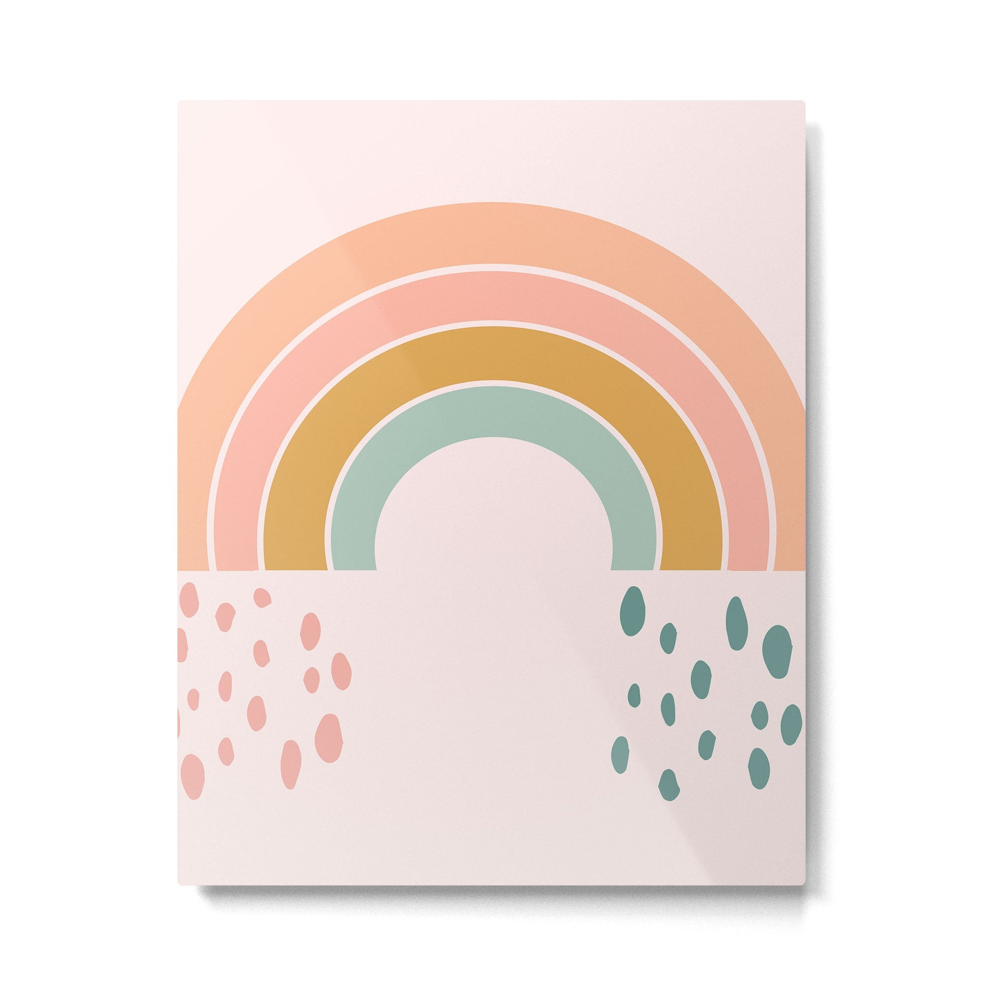 No Rain No Rainbow Metal Print | TeksDecor