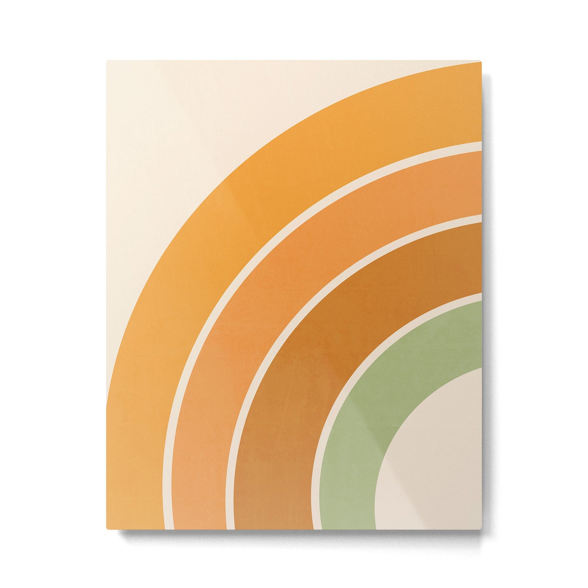 Retro curve Metal Print | TeksDecor