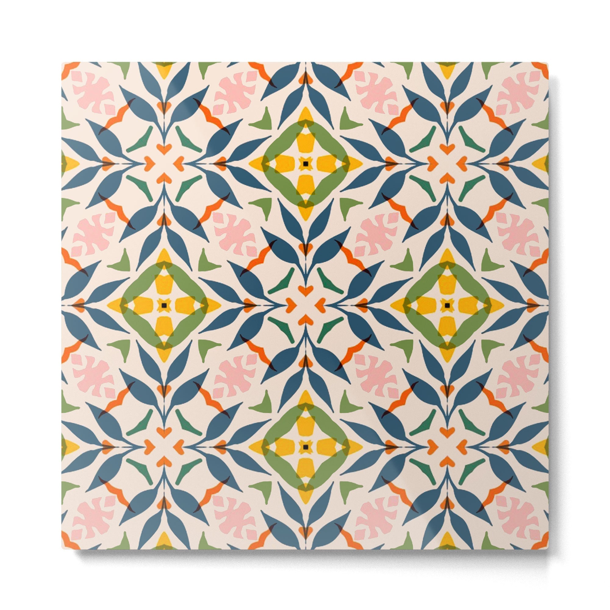 Scandi garden Metal Print | TeksDecor