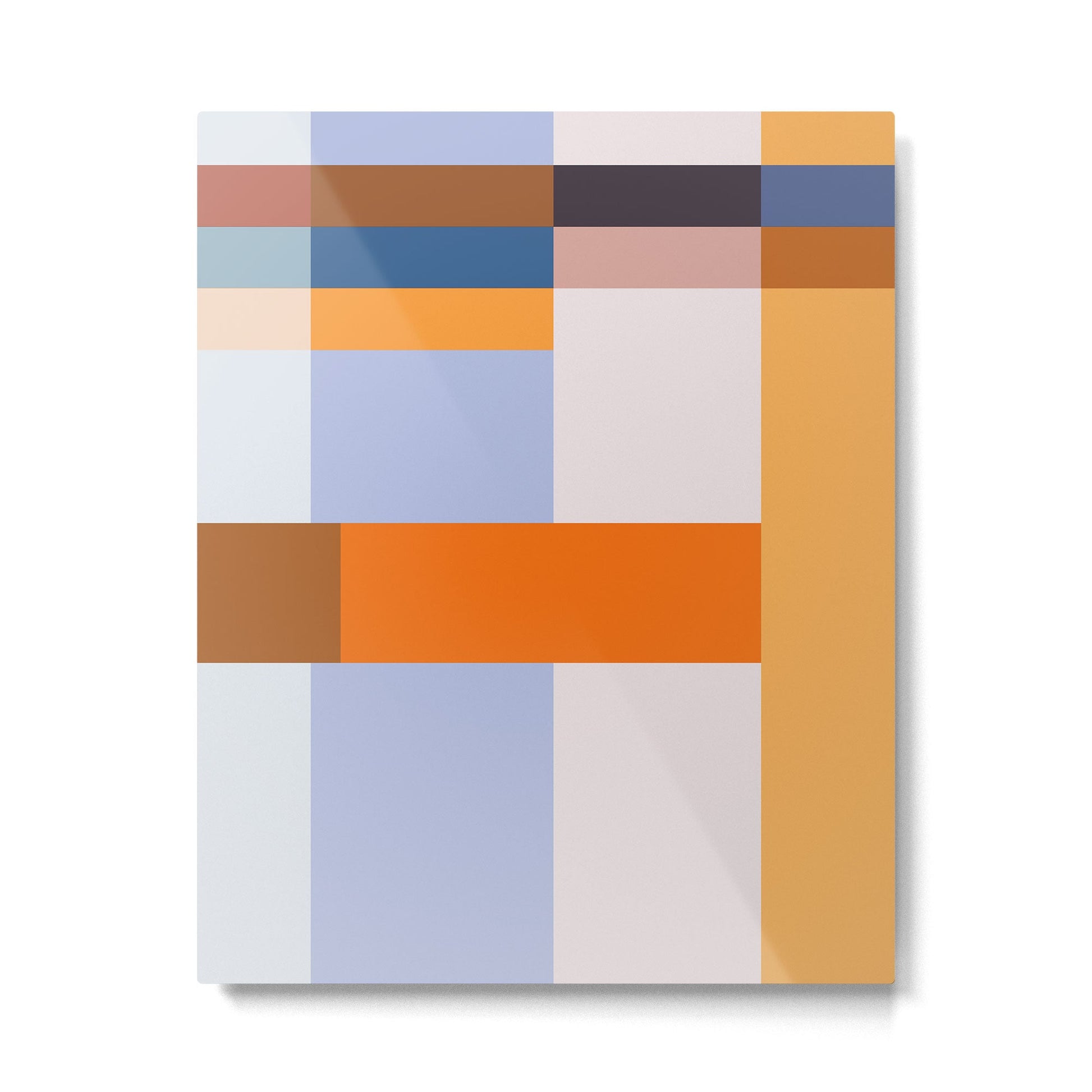 Seasonal Colour Block 2 Metal Print | TeksDecor