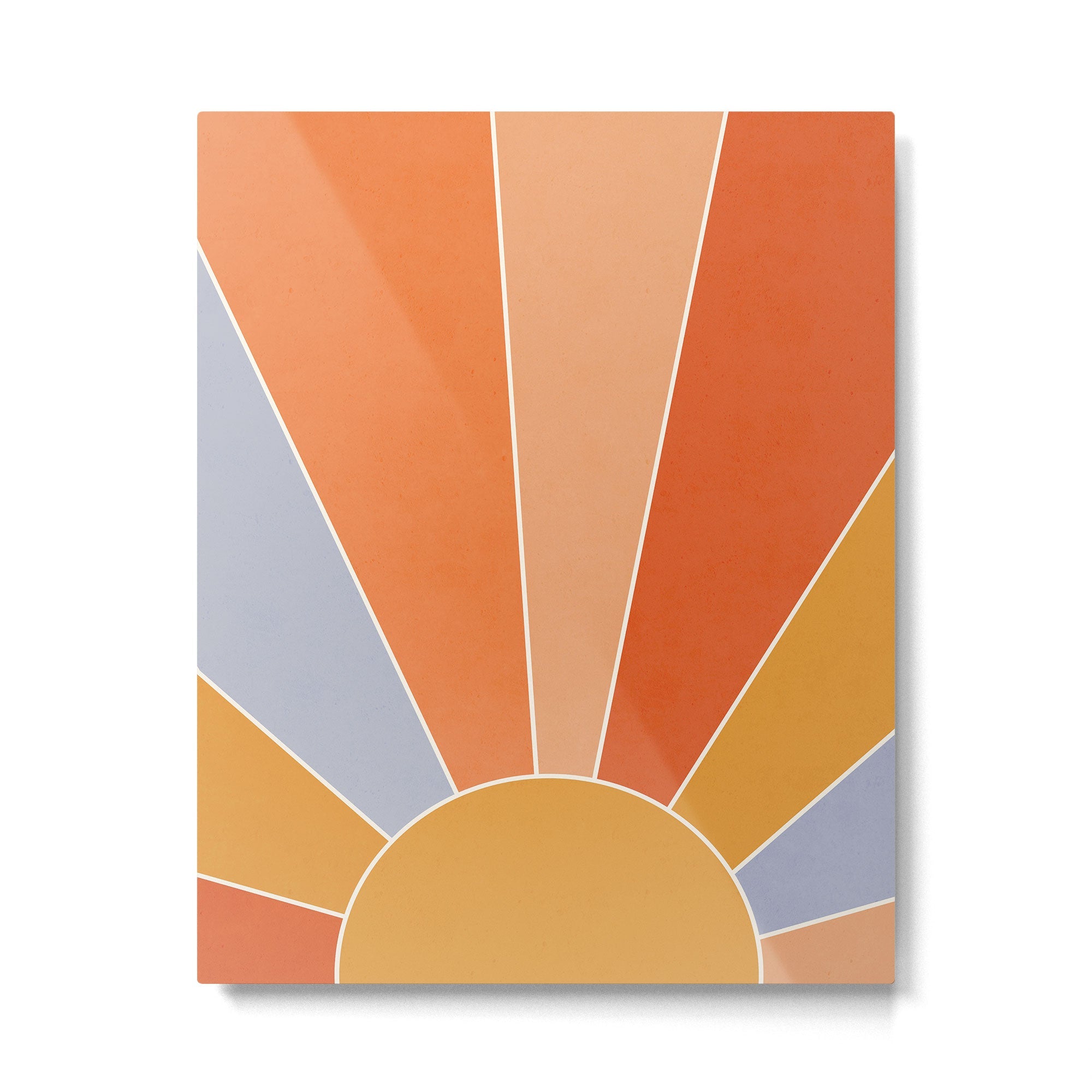 Sunburst - dusk Metal Print | TeksDecor