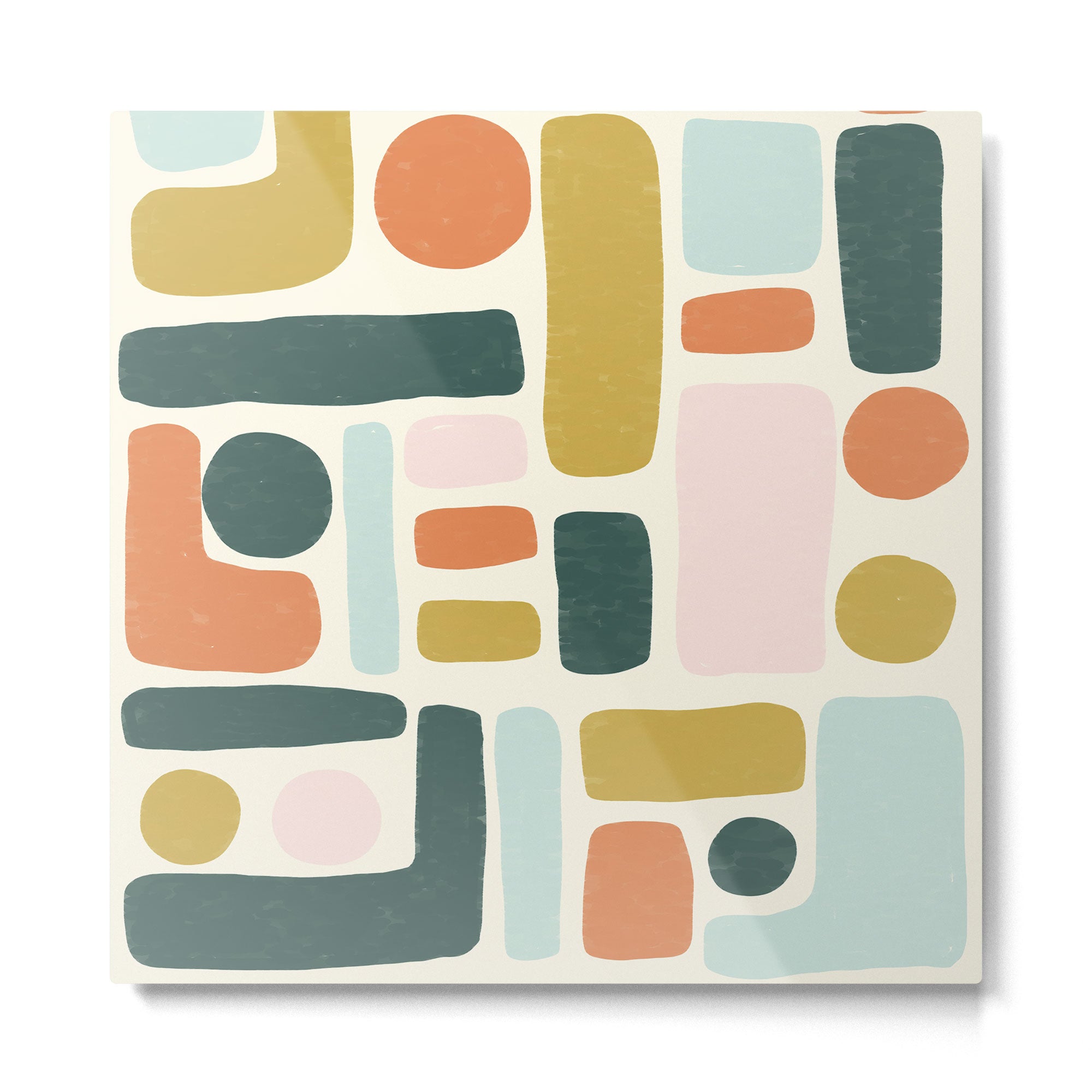 Abstract No.6 Metal Print | TeksDecor