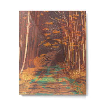 Autumn walk Metal Print | TeksDecor