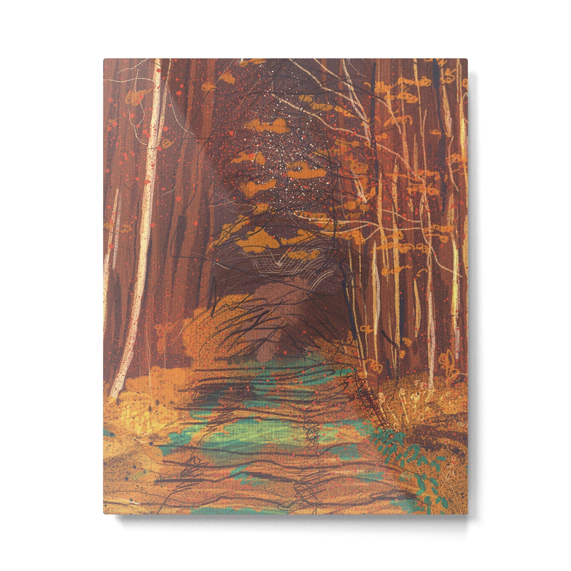 Autumn walk Metal Print | TeksDecor
