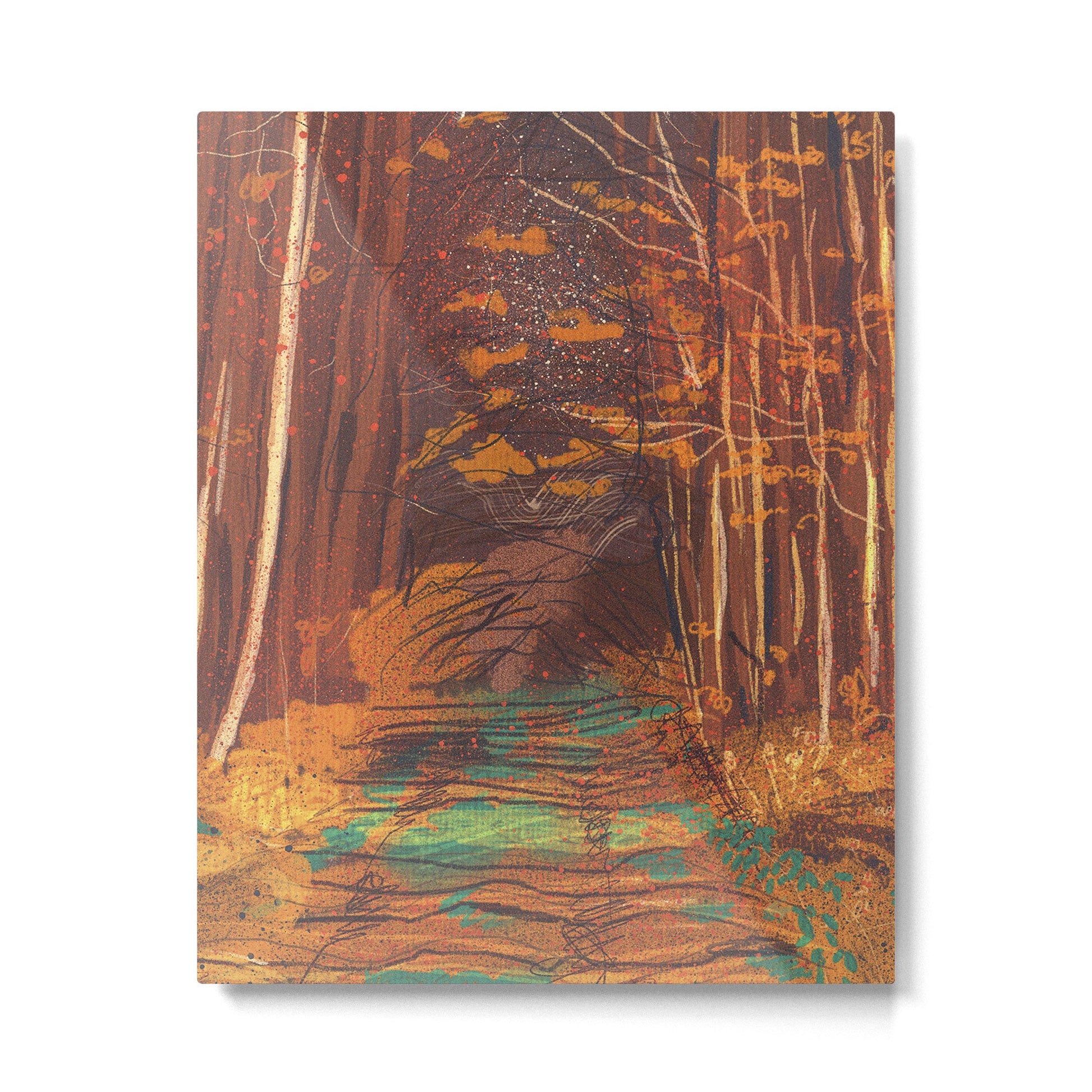 Autumn walk Metal Print | TeksDecor