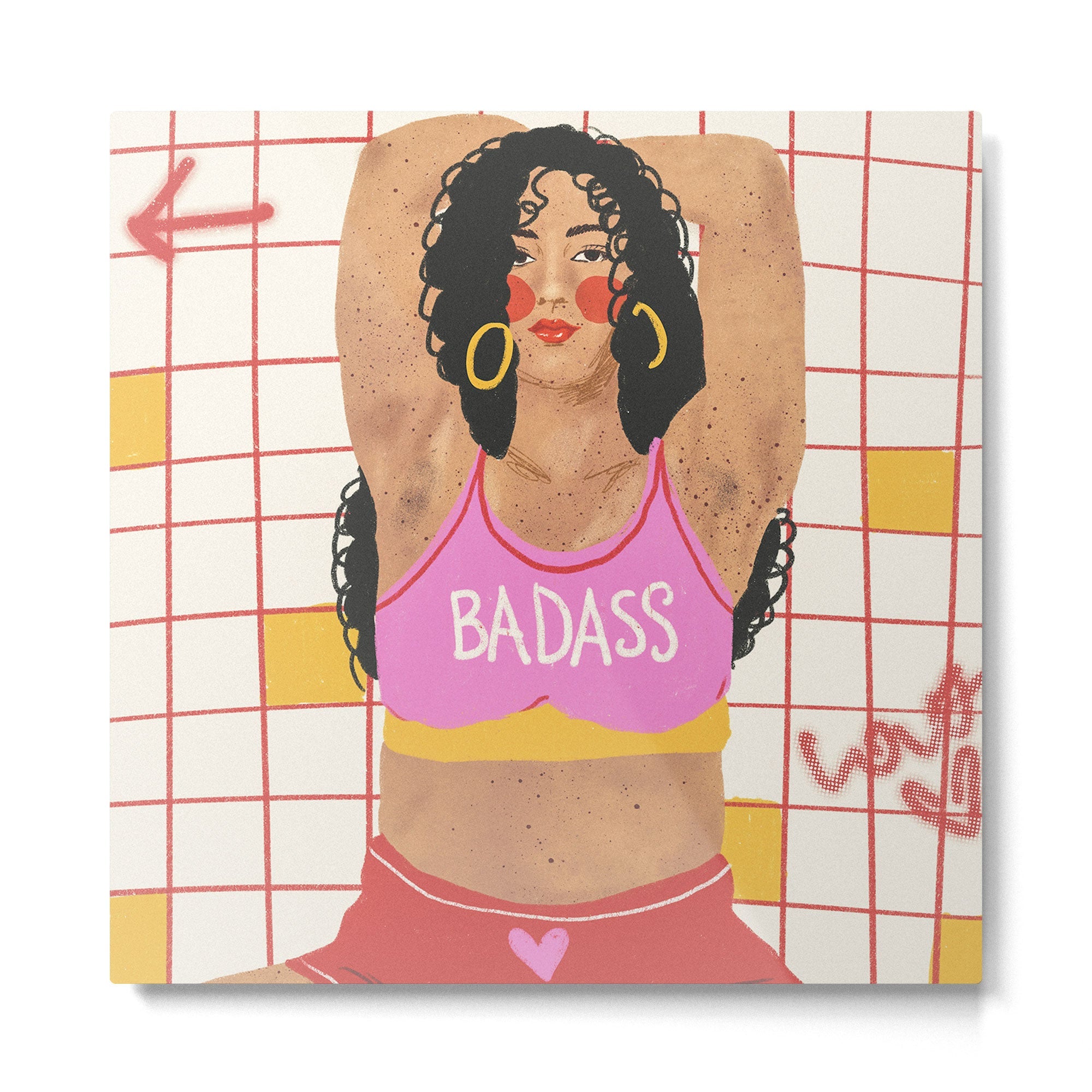 Badass Metal Print | TeksDecor